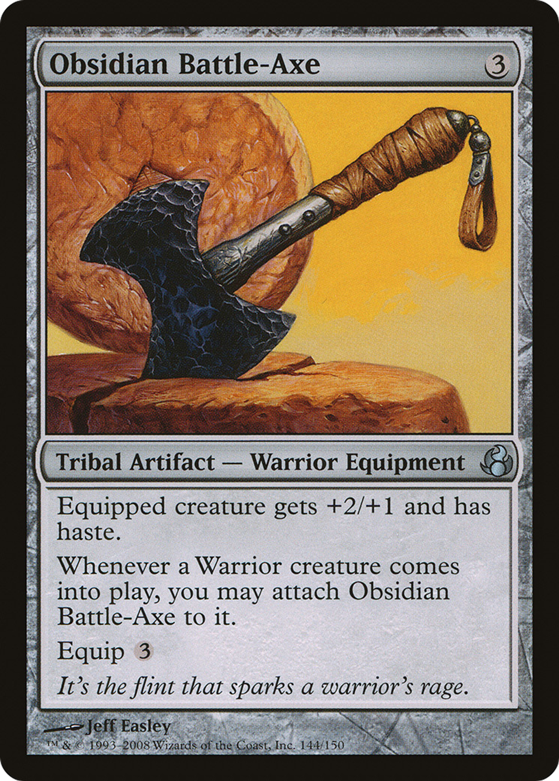 Obsidian Battle-Axe — Morningtide — Magic: The Gathering