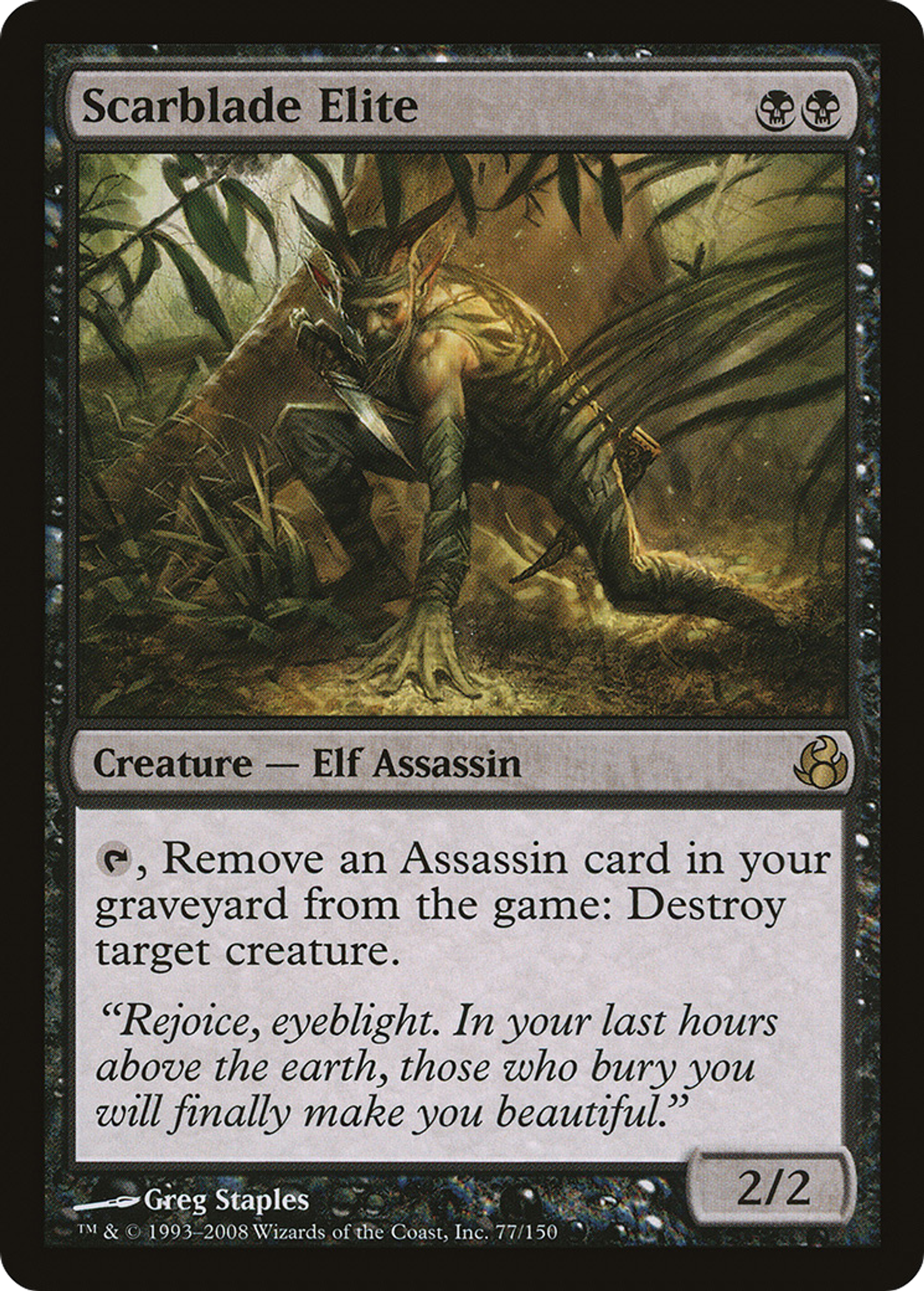 Scarblade Elite — Morningtide — Magic: The Gathering