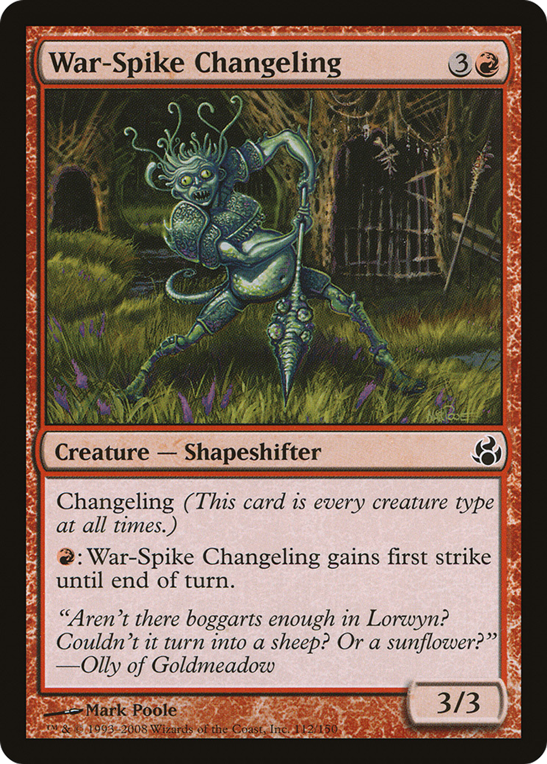 War-Spike Changeling — Morningtide — Magic: The Gathering
