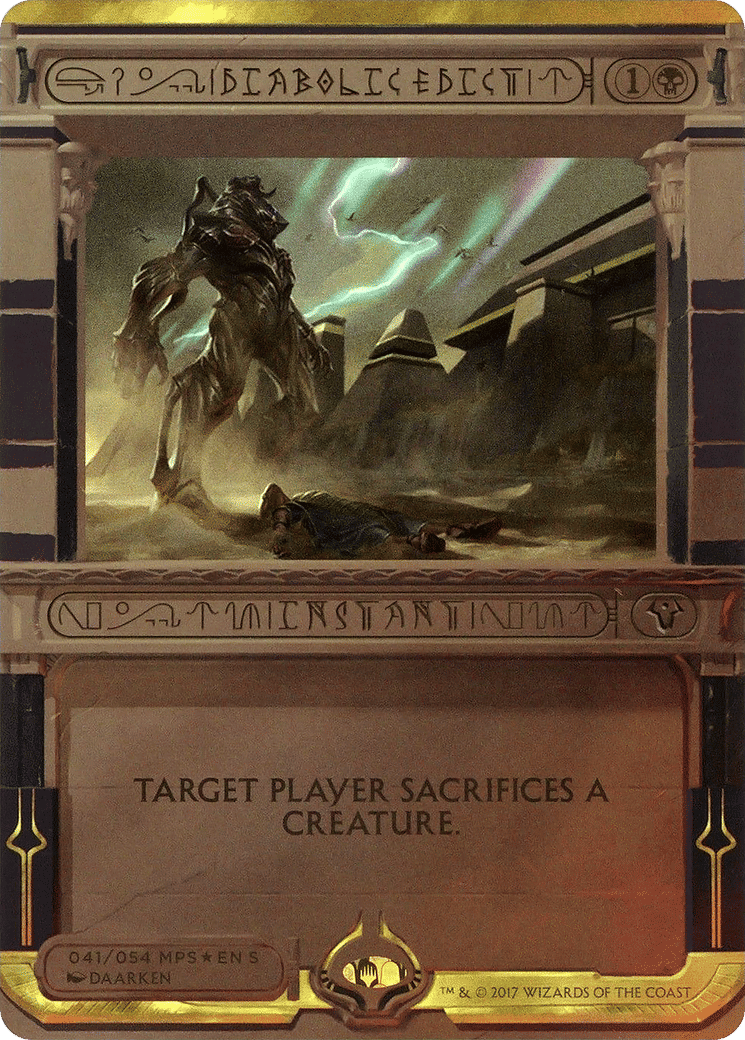 Diabolic Edict — Amonkhet Invocations — Magic: The Gathering