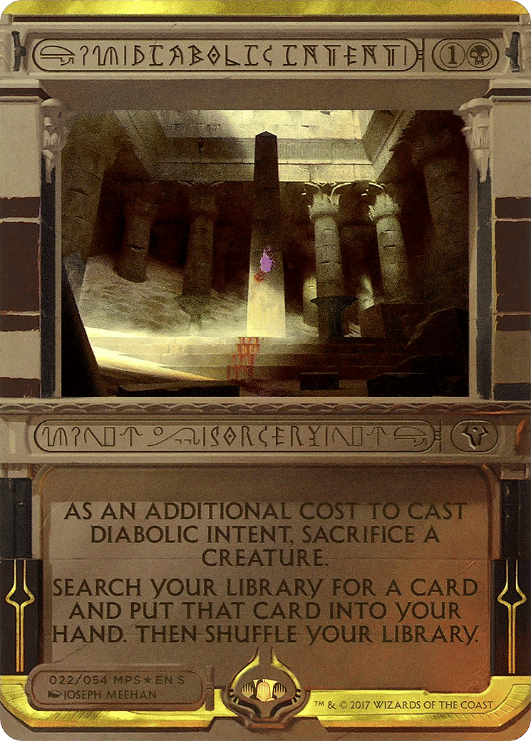 Diabolic Intent — Amonkhet Invocations — Magic: The Gathering