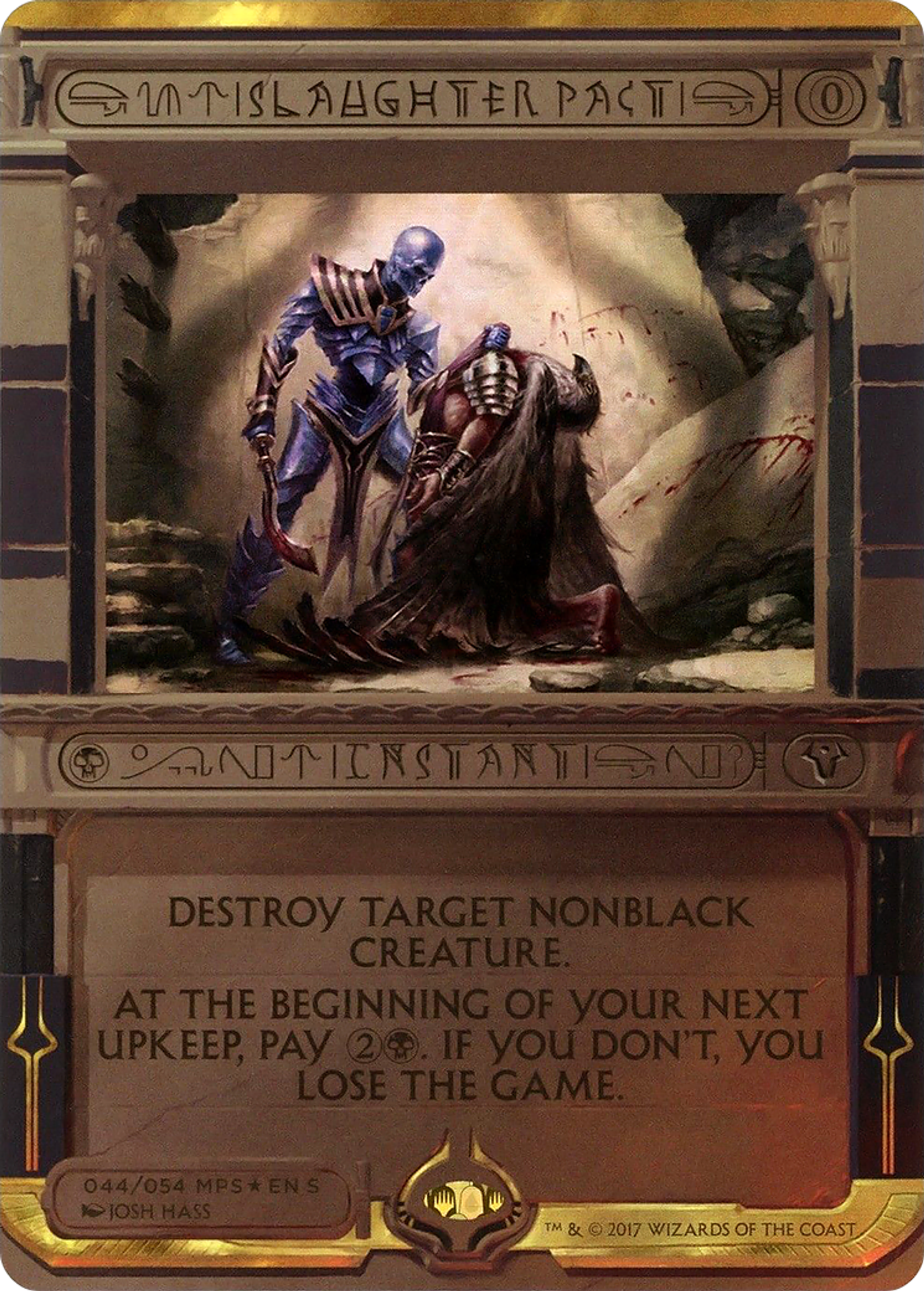 Slaughter Pact — Amonkhet Invocations — Magic: The Gathering