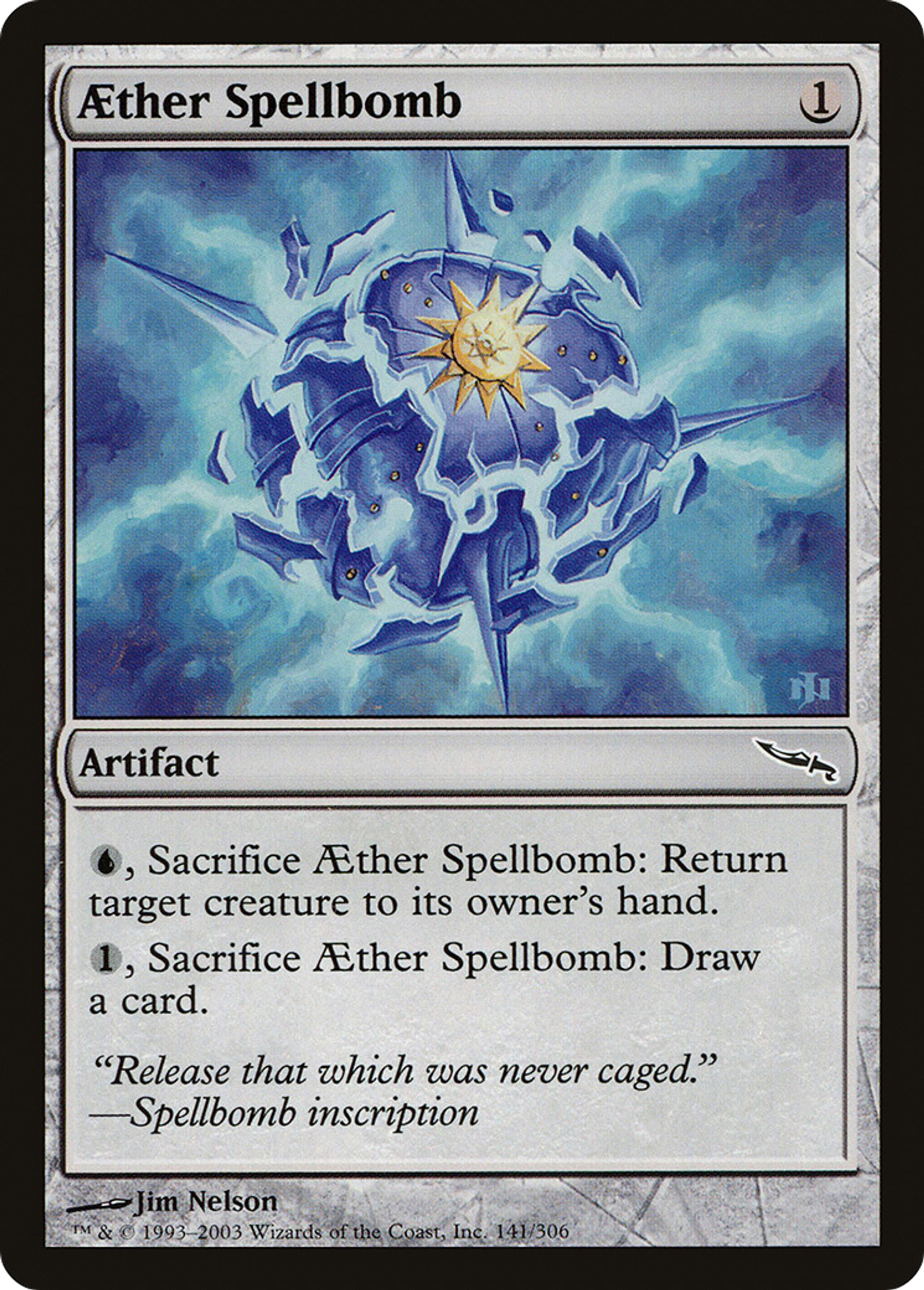 Bombe à sortilèges d'Aether — Mirrodin — Magic: The Gathering