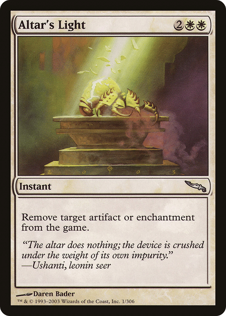 Altar's Light — Mirrodin — Magic: The Gathering