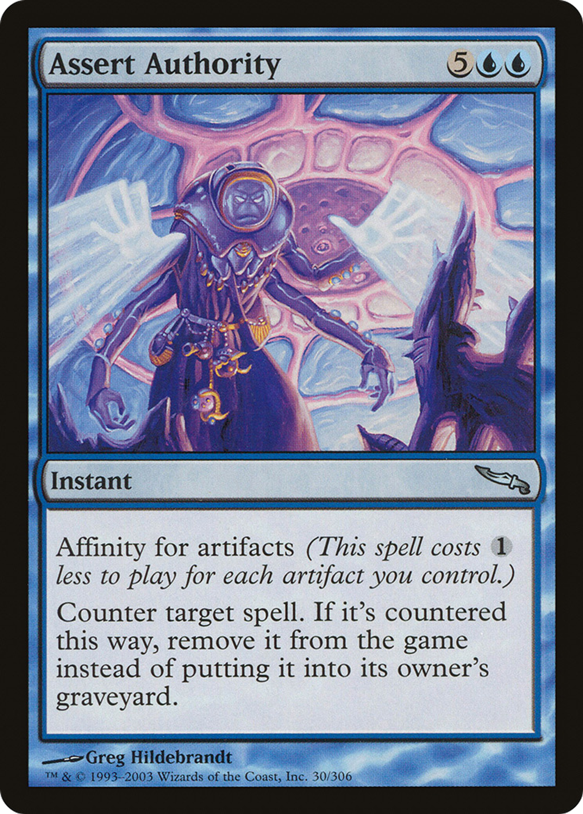 Affirmation de l'autorité — Mirrodin — Magic: The Gathering