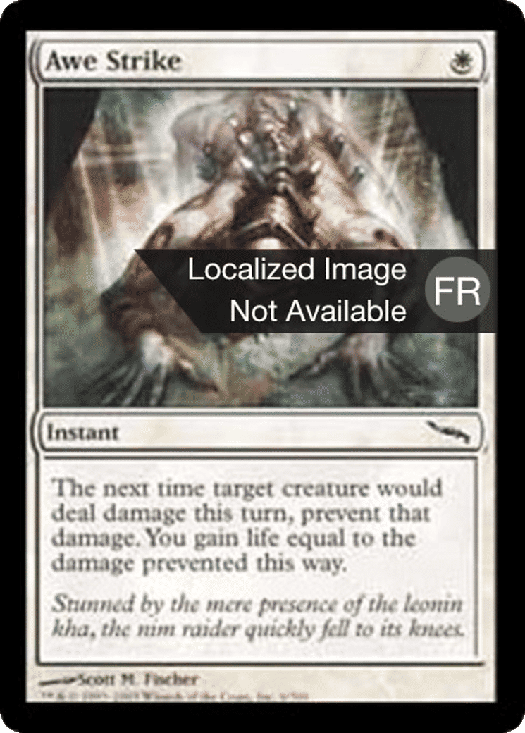 Frappé par le respect — Mirrodin — Magic: The Gathering