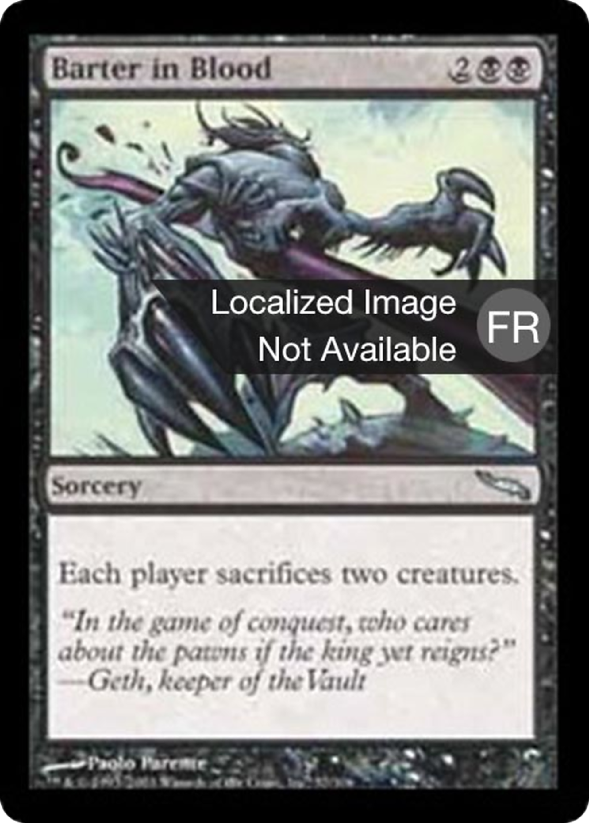 Échange sanglant — Mirrodin — Magic: The Gathering
