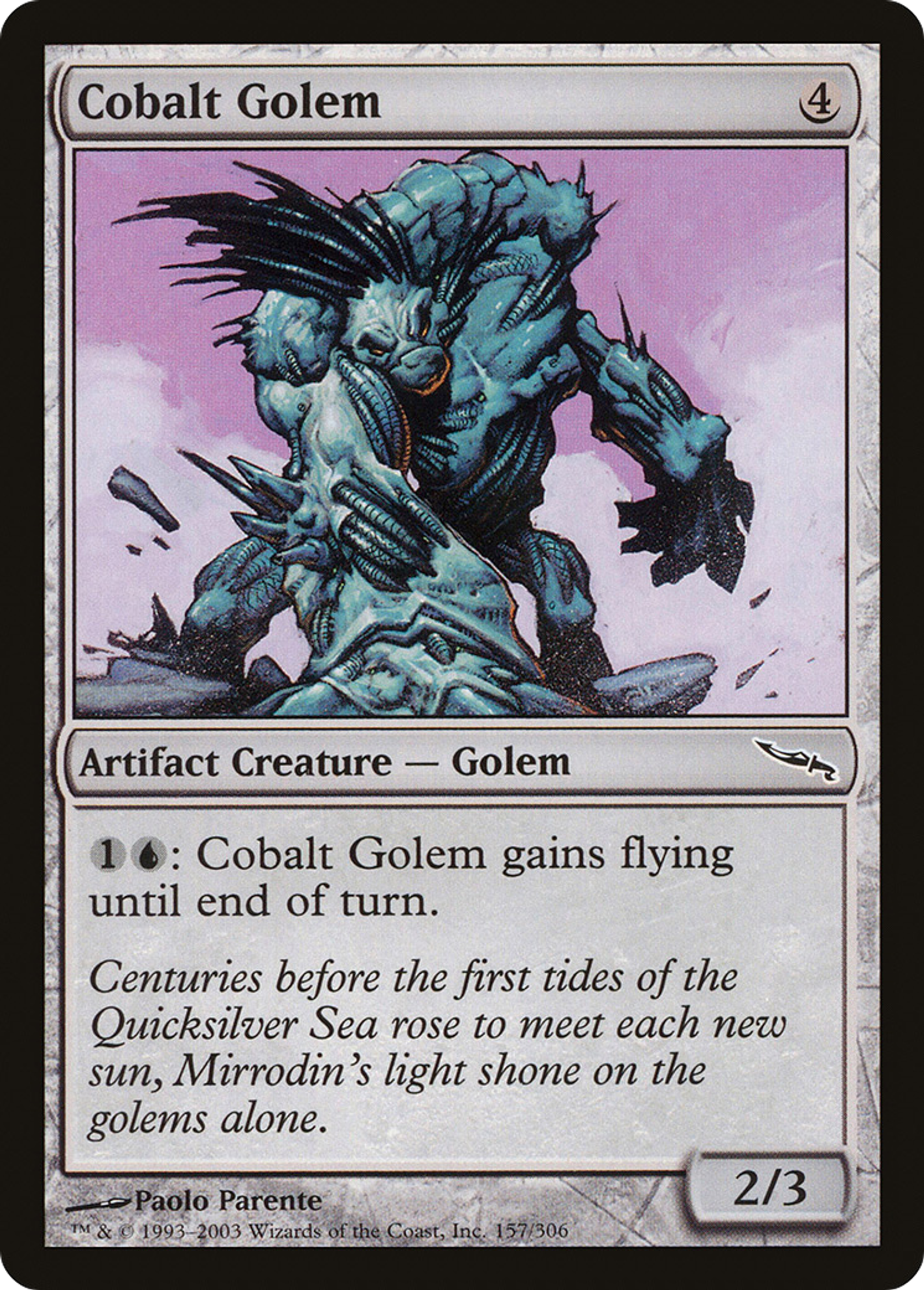 Golem de cobalt — Mirrodin — Magic: The Gathering