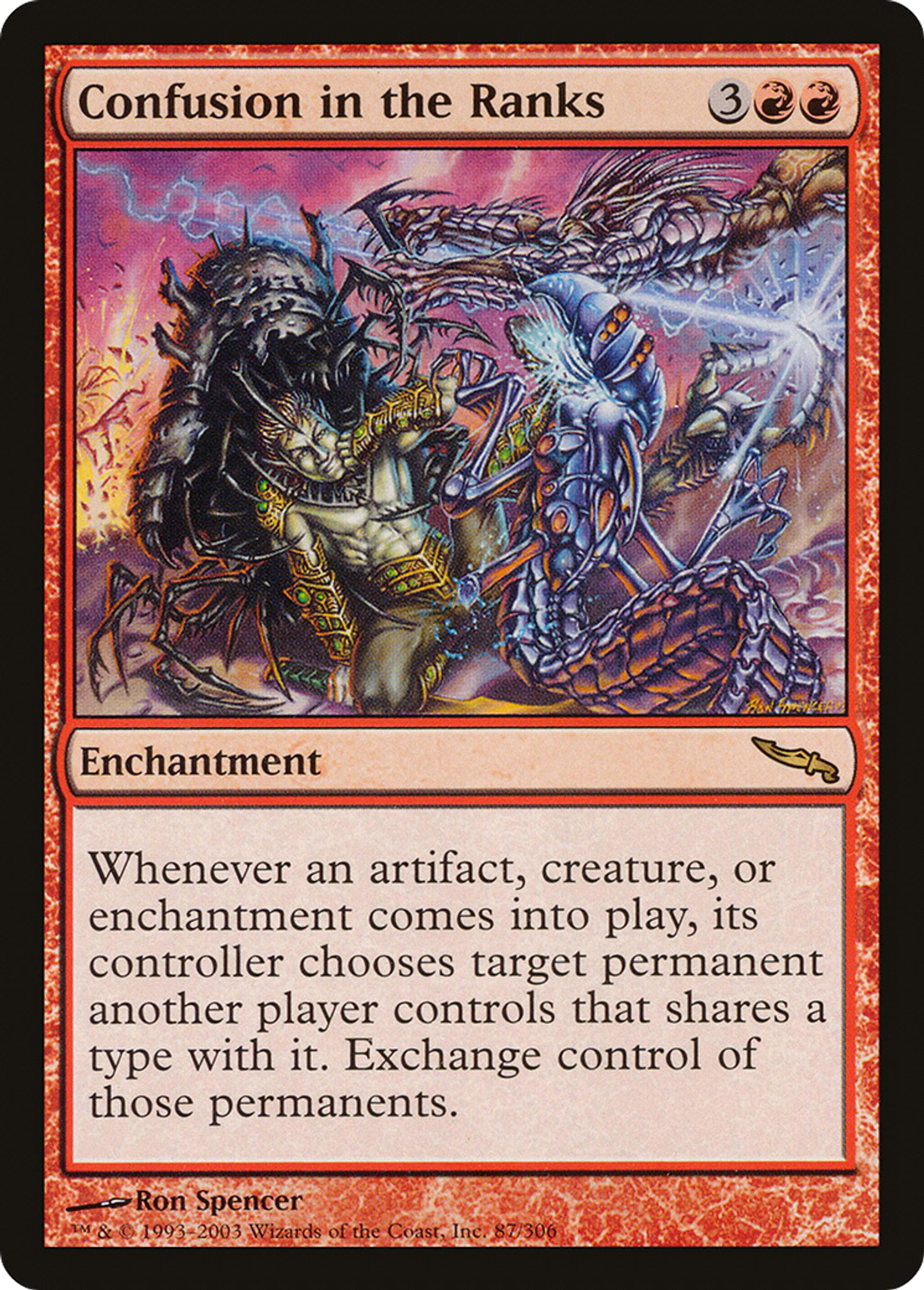 Confusion dans les rangs — Mirrodin — Magic: The Gathering