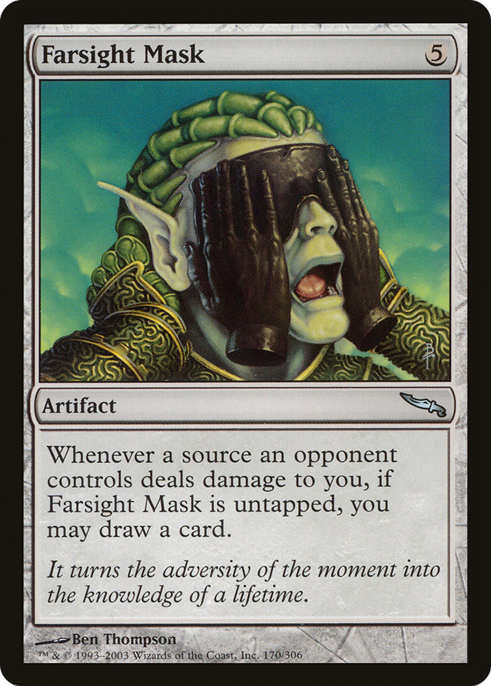 Masque de clairvoyance — Mirrodin — Magic: The Gathering