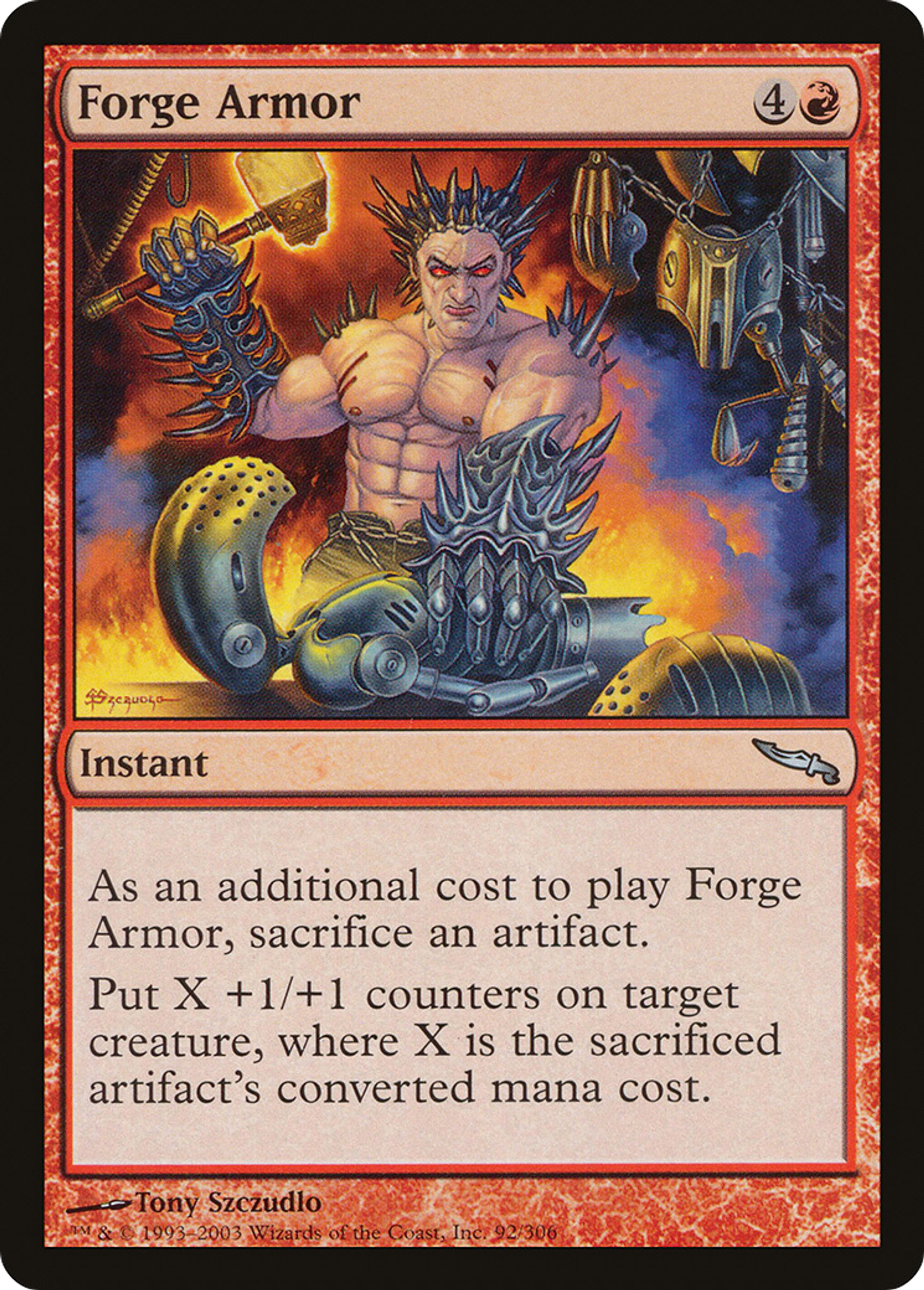 Forge d'armure — Mirrodin — Magic: The Gathering