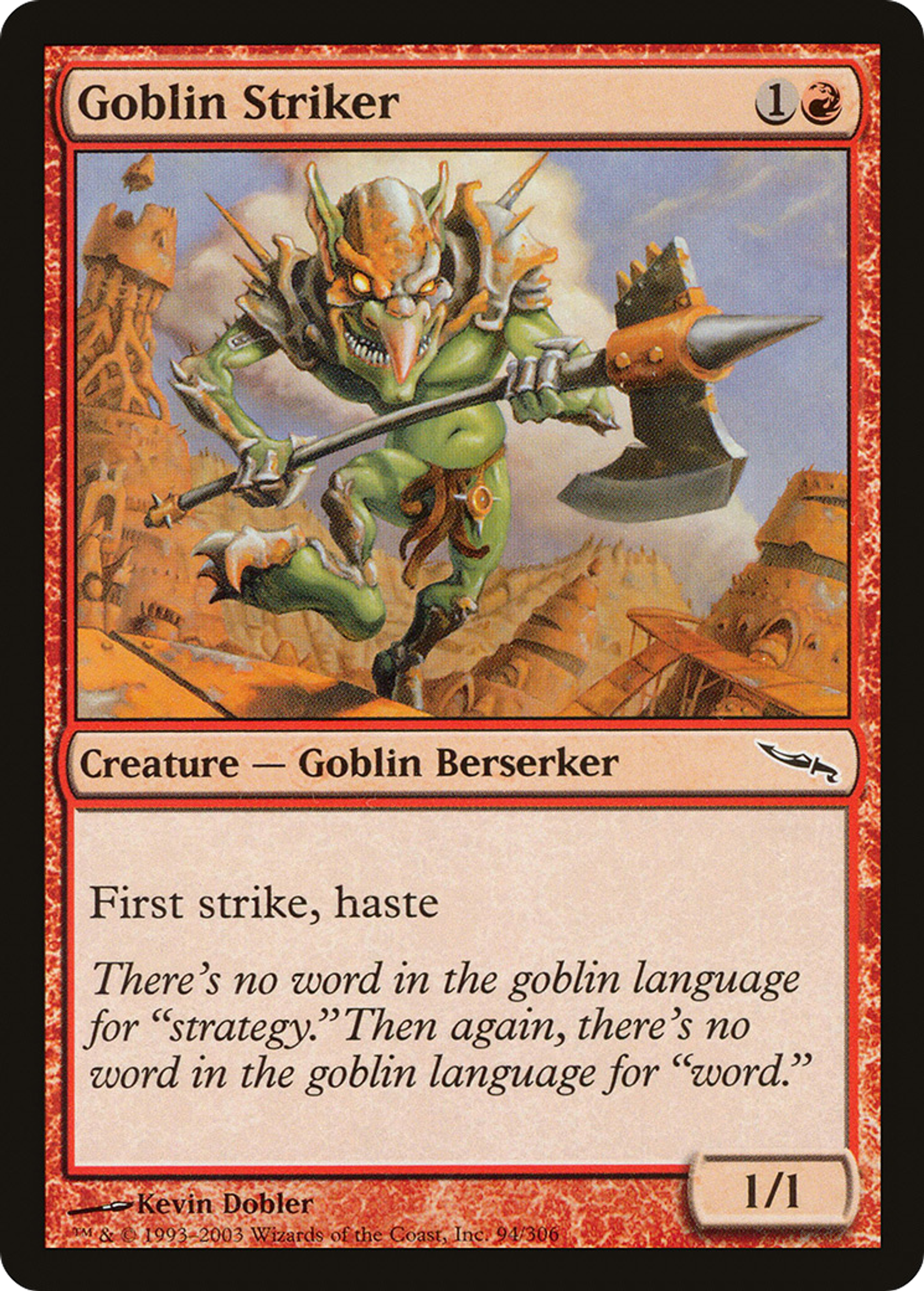 Frappeur gobelin — Mirrodin — Magic: The Gathering