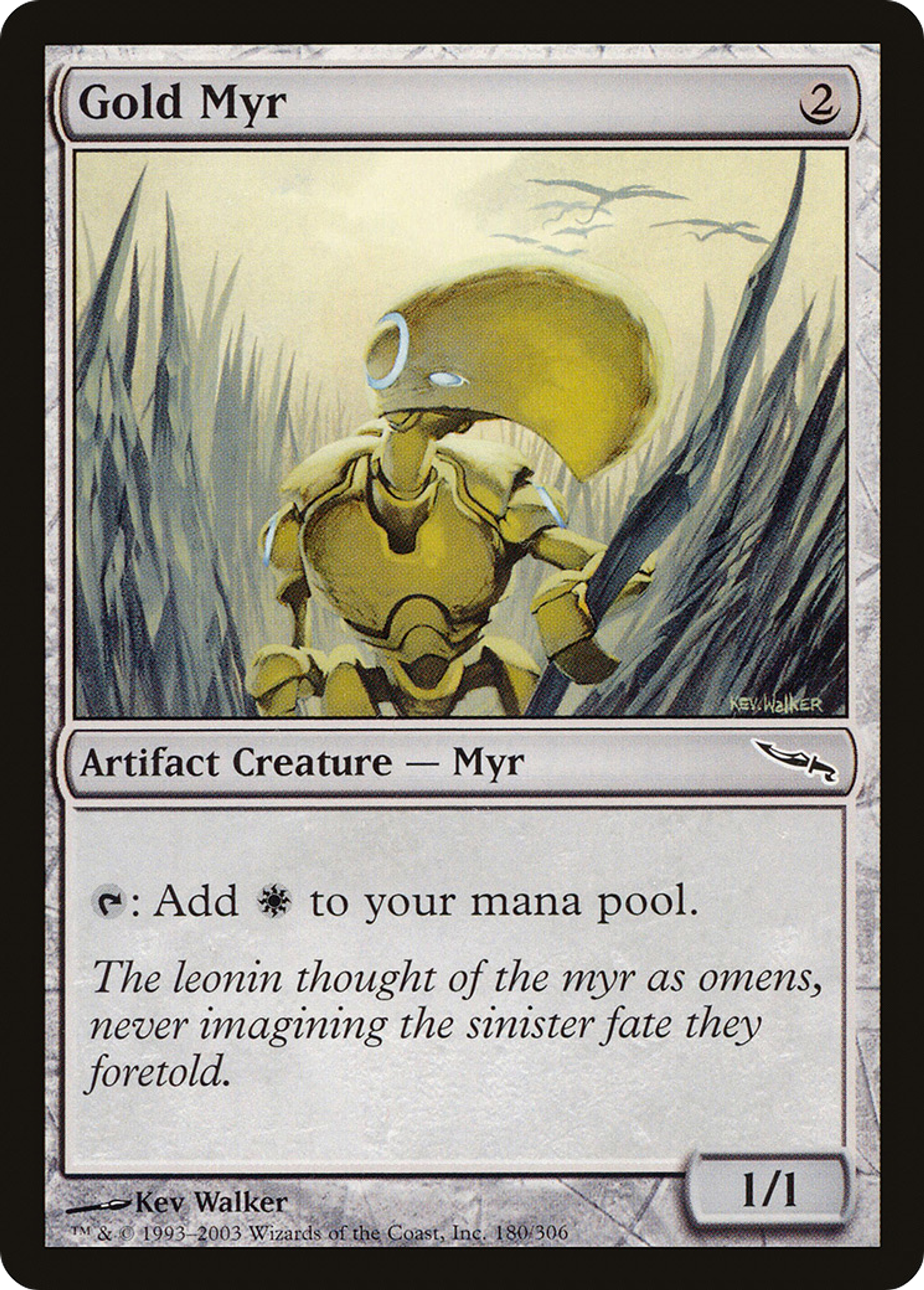 Myr doré — Mirrodin — Magic: The Gathering