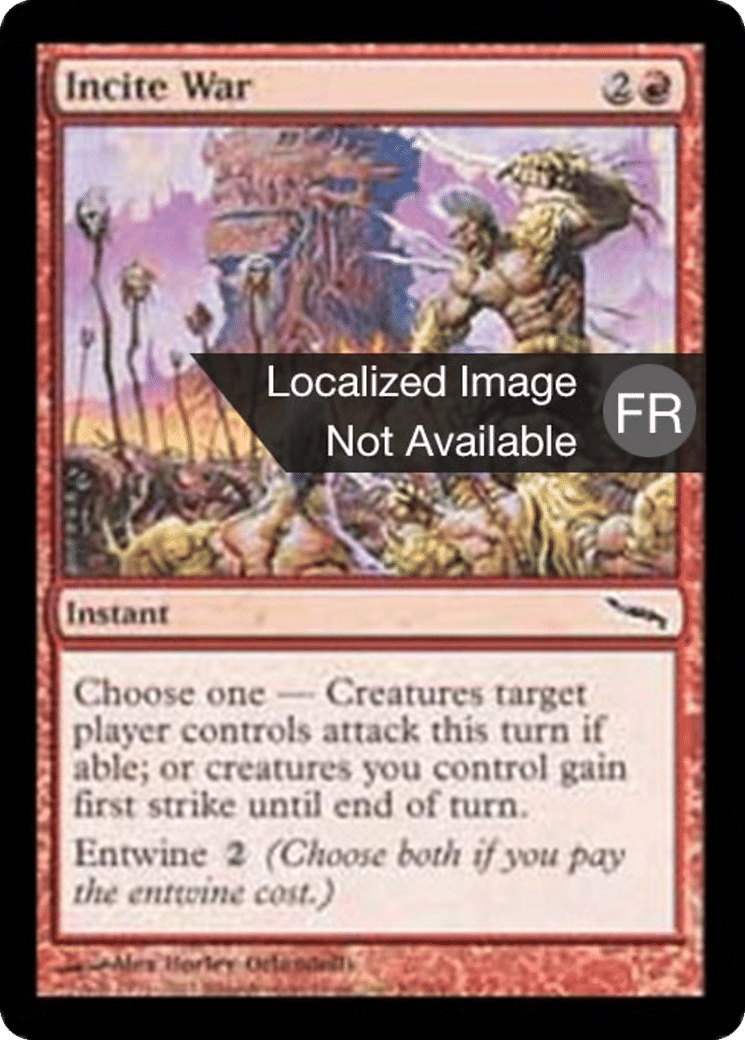 Incitation à la guerre — Mirrodin — Magic: The Gathering