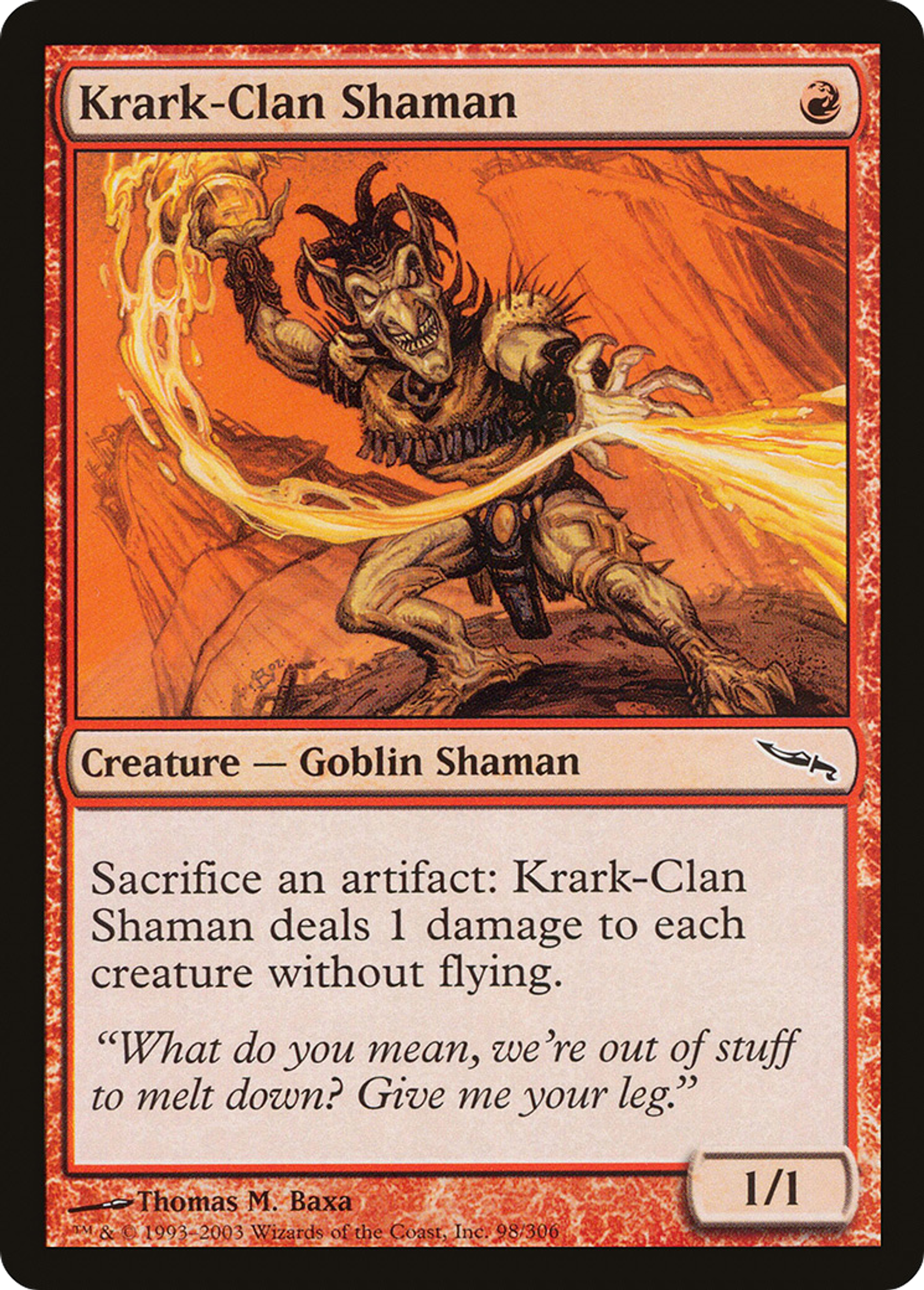 Shamane du clan Krark — Mirrodin — Magic: The Gathering