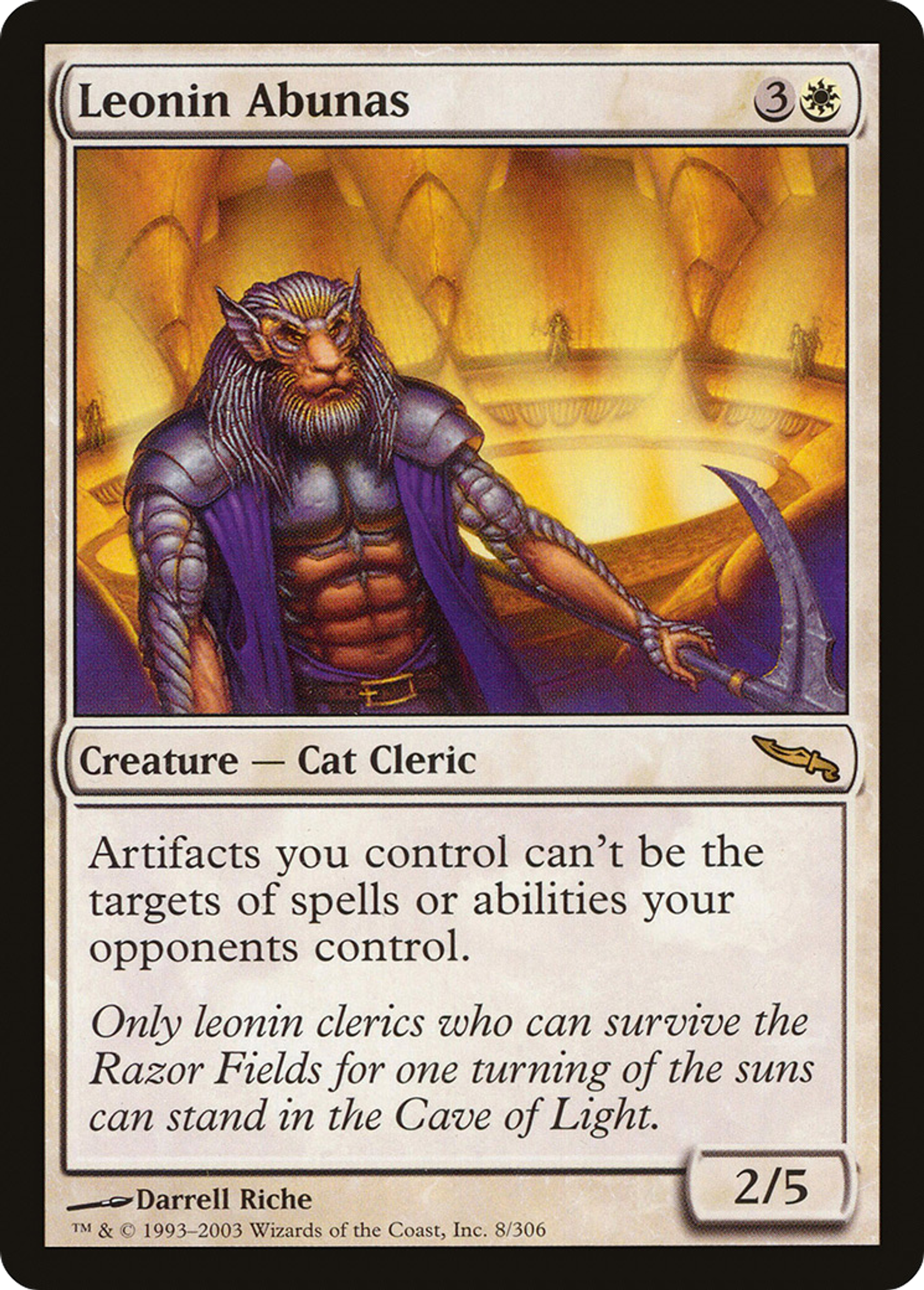 Leonin Abunas — Mirrodin — Magic: The Gathering