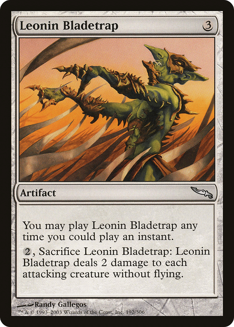 Leonin Bladetrap — Mirrodin — Magic: The Gathering