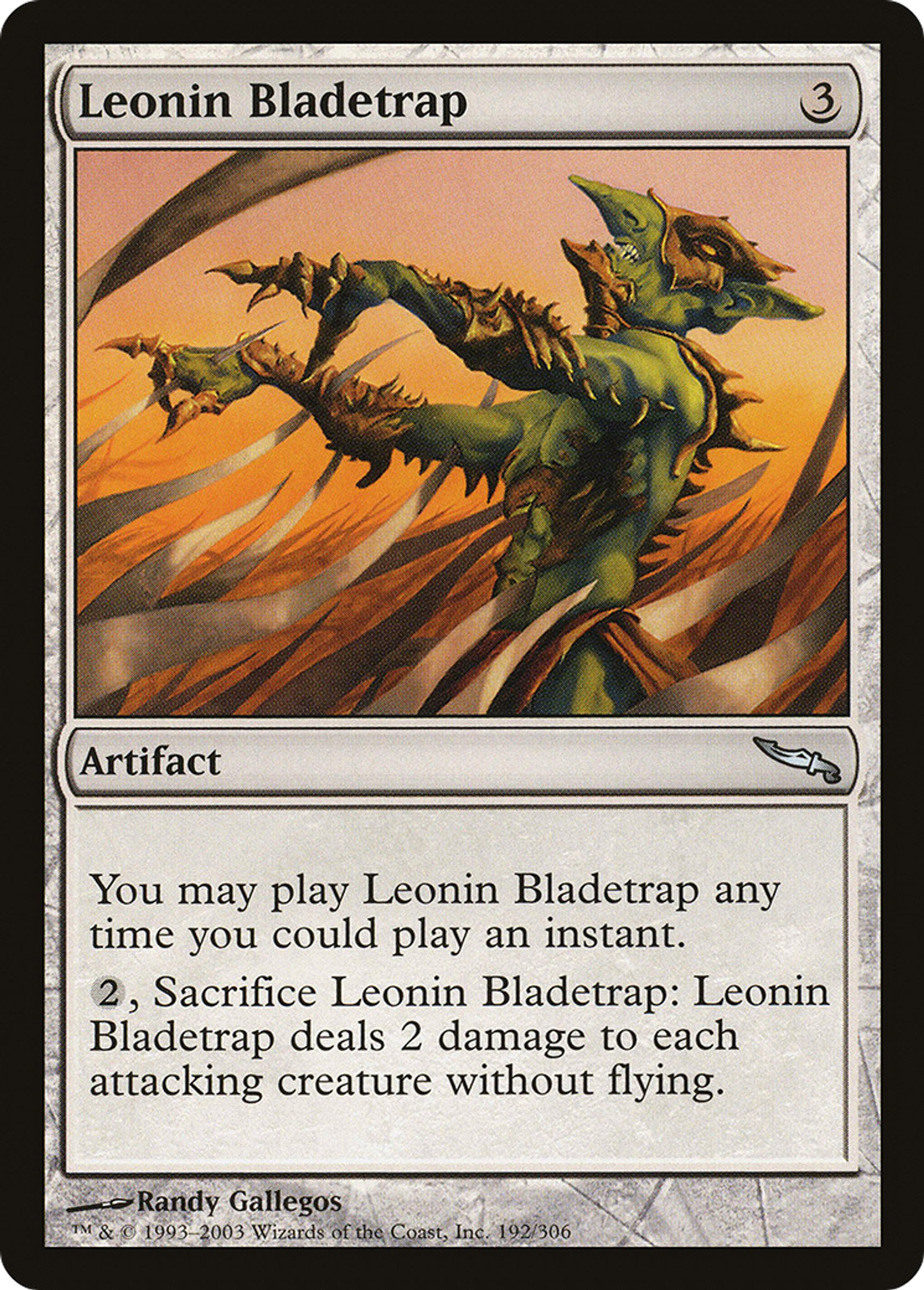 Piègelame léonin — Mirrodin — Magic: The Gathering