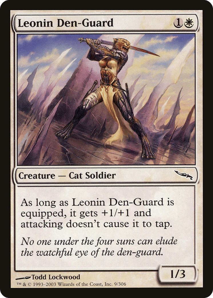 Leonin Den-Guard — Mirrodin — Magic: The Gathering