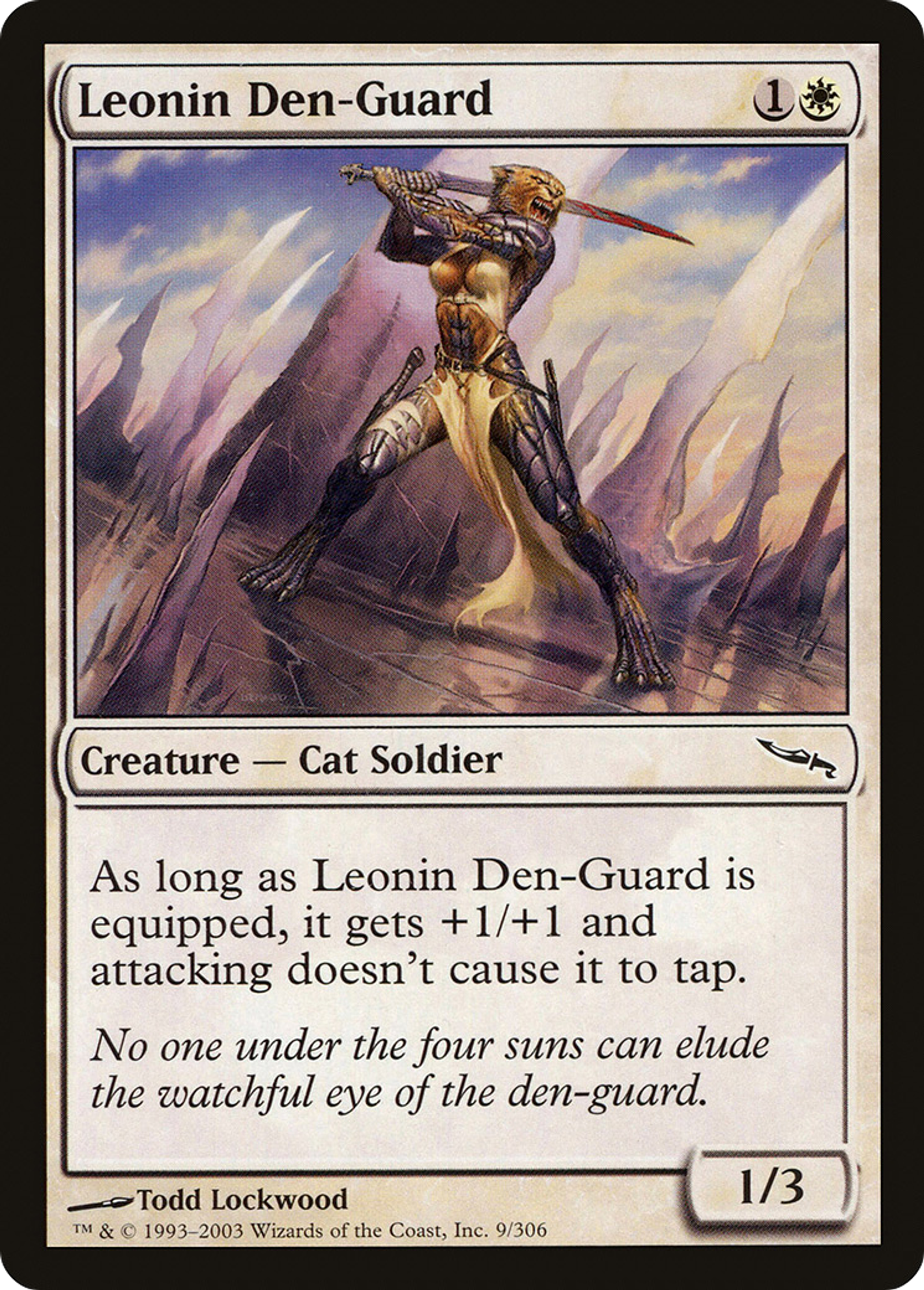 Leonin Den-Guard — Mirrodin — Magic: The Gathering