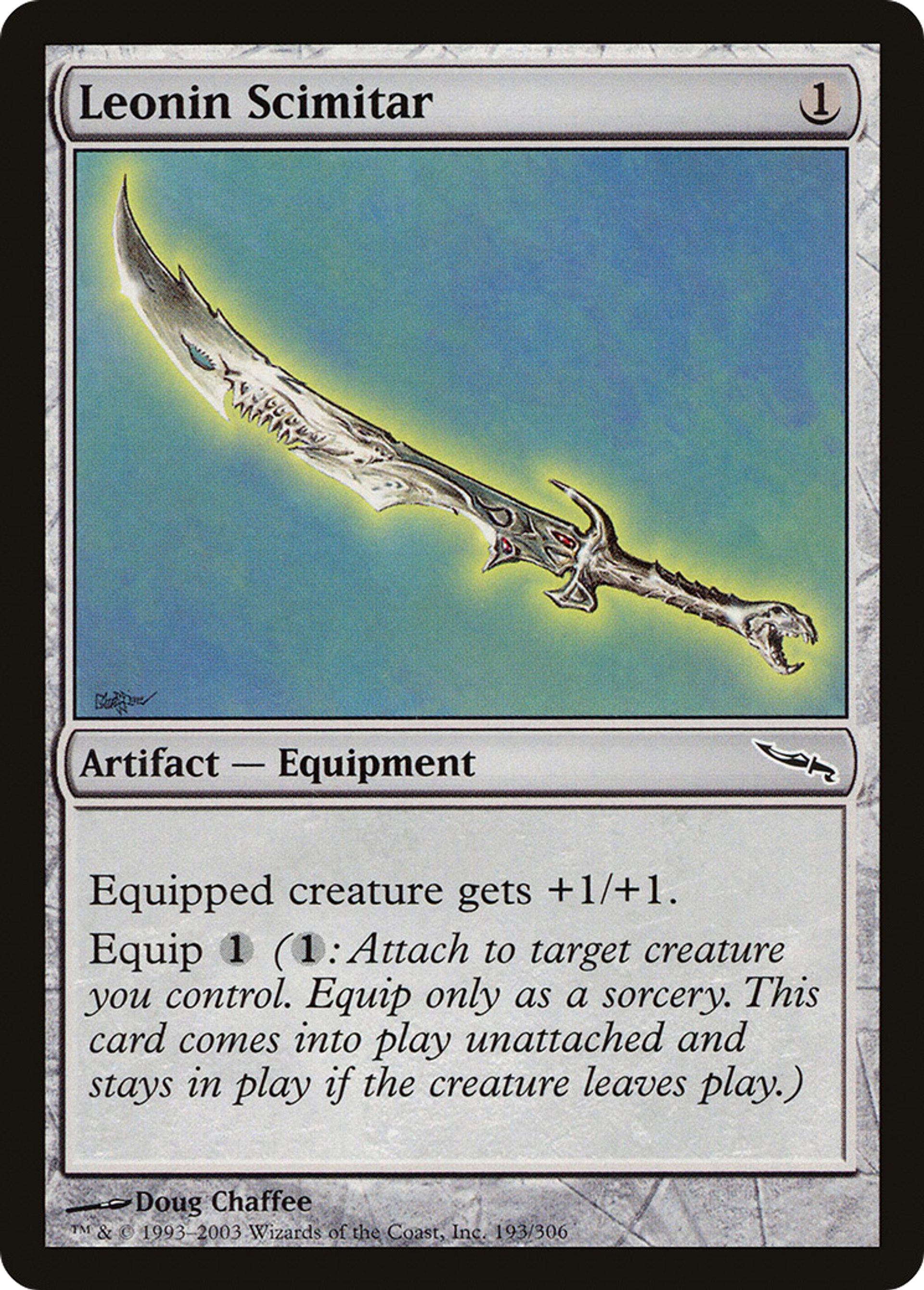 Cimeterre léonin — Mirrodin — Magic: The Gathering