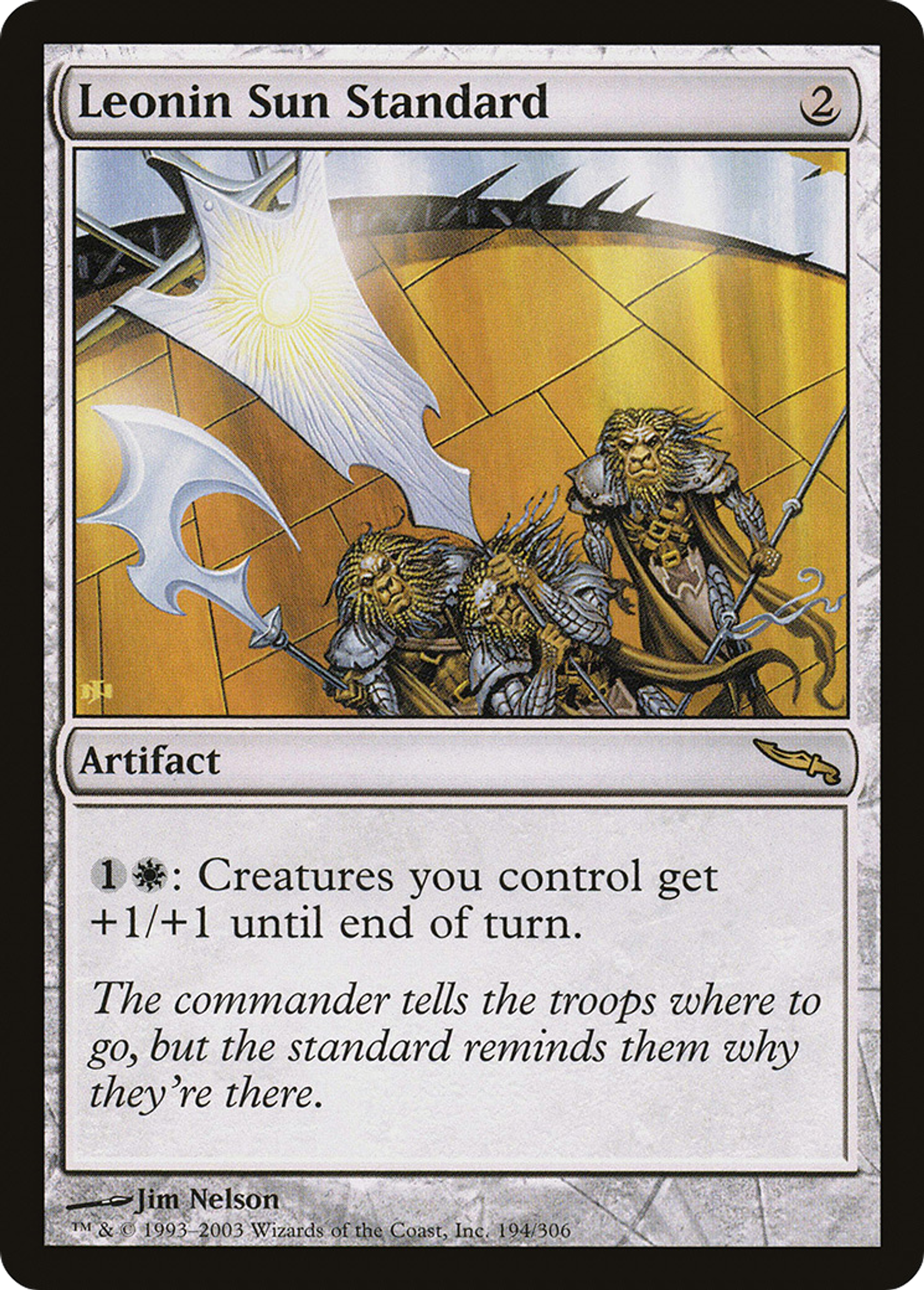 Étendard-soleil léonin — Mirrodin — Magic: The Gathering