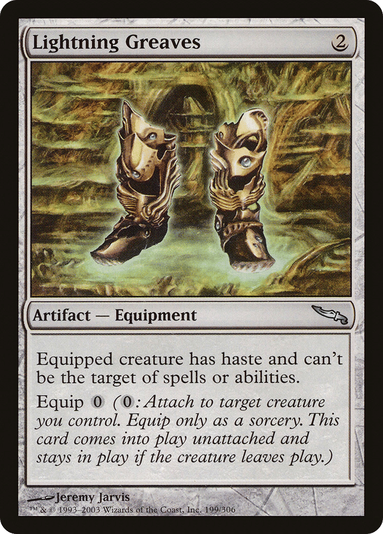Lightning Greaves — Mirrodin — Magic: The Gathering