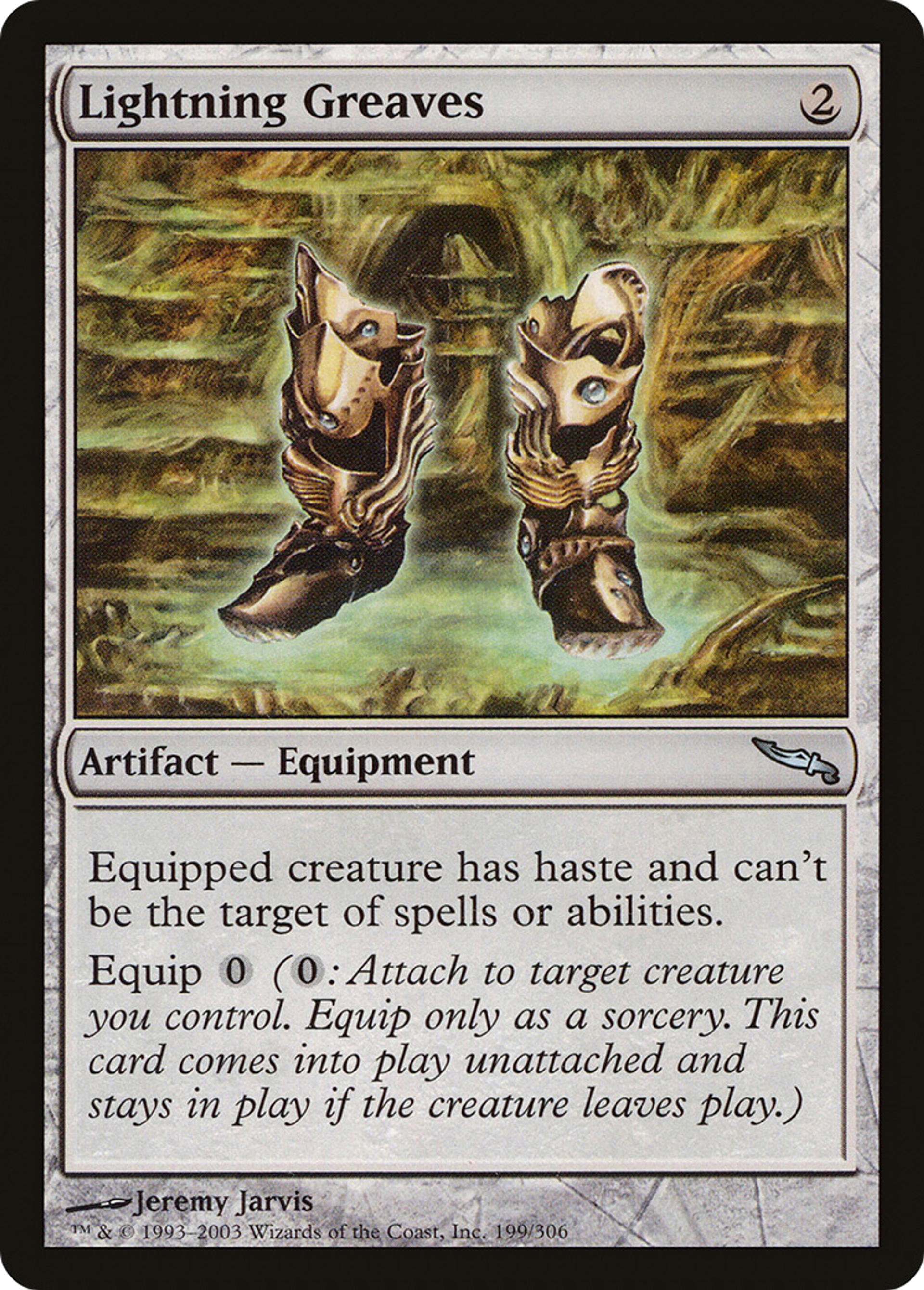 Lightning Greaves — Mirrodin — Magic: The Gathering