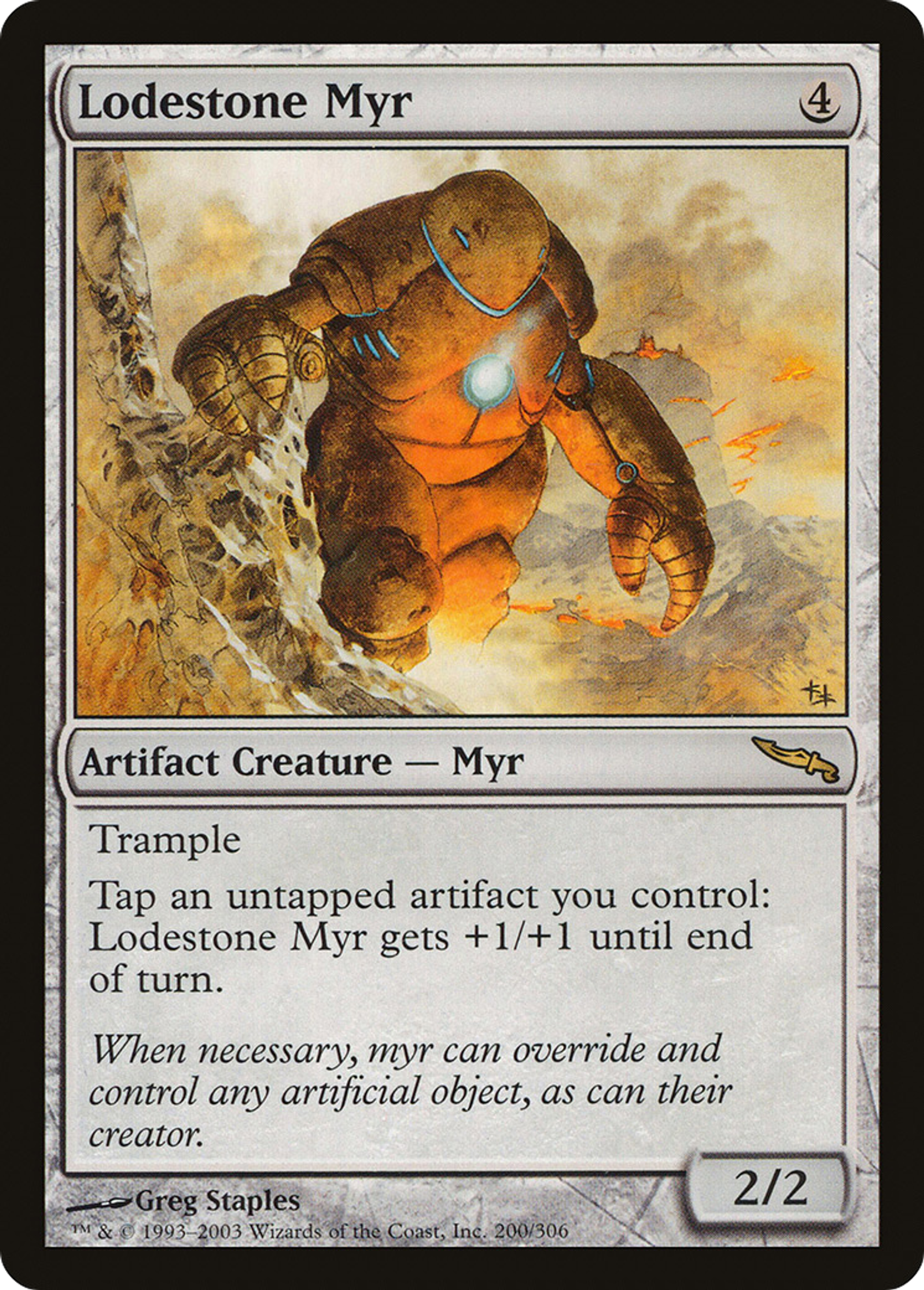 Myr de magnétite — Mirrodin — Magic: The Gathering