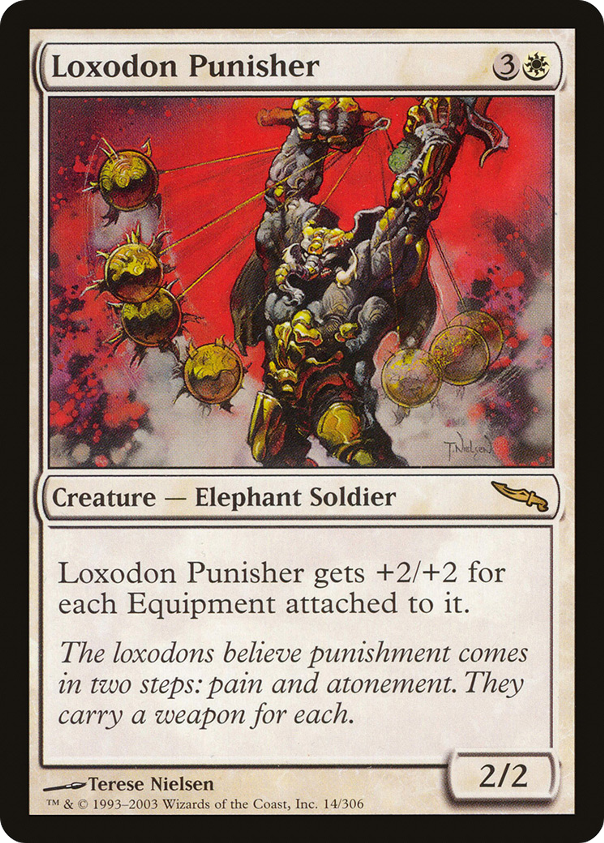 Loxodon Punisher — Mirrodin — Magic: The Gathering