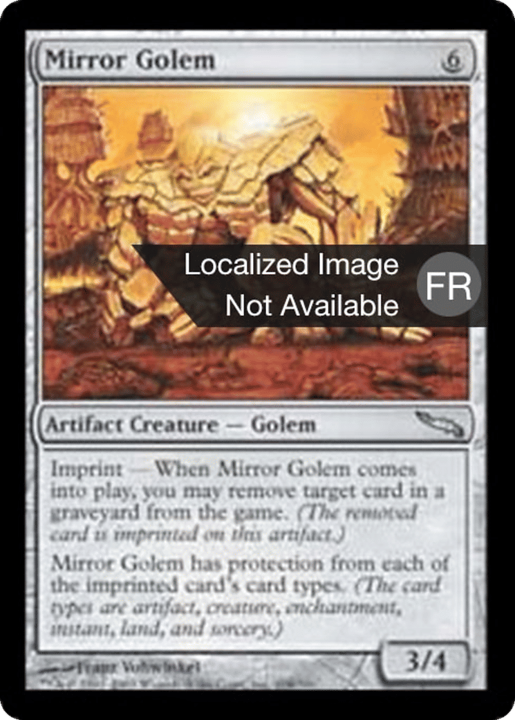 Golem miroir — Mirrodin — Magic: The Gathering