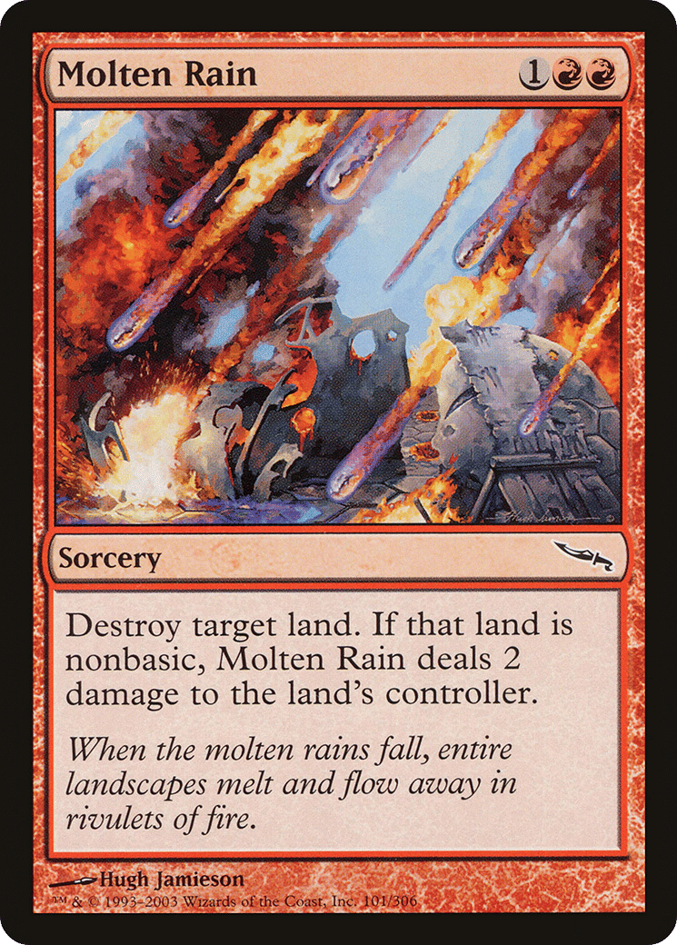 Molten Rain — Mirrodin — Magic: The Gathering