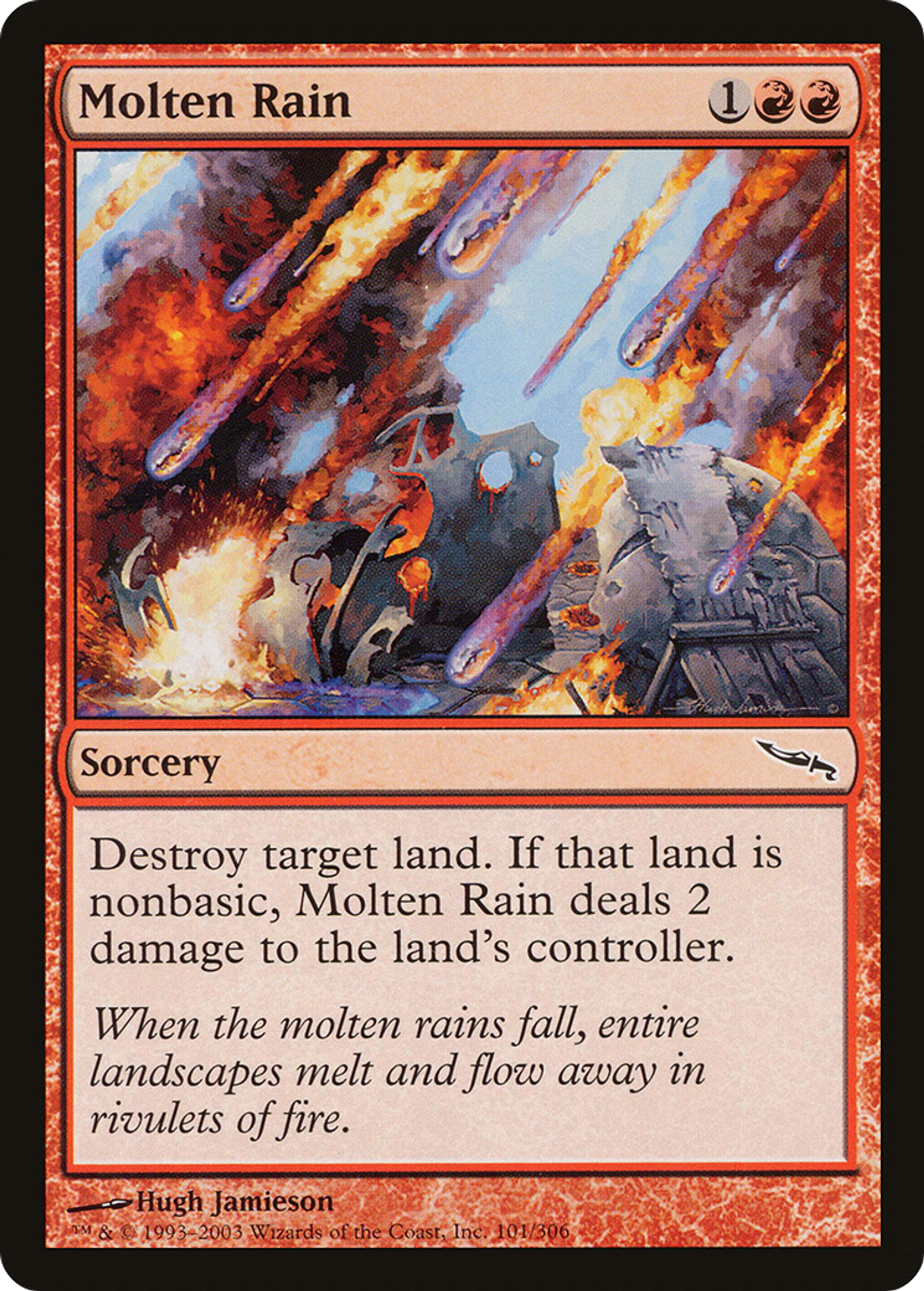 Pluie en fusion — Mirrodin — Magic: The Gathering