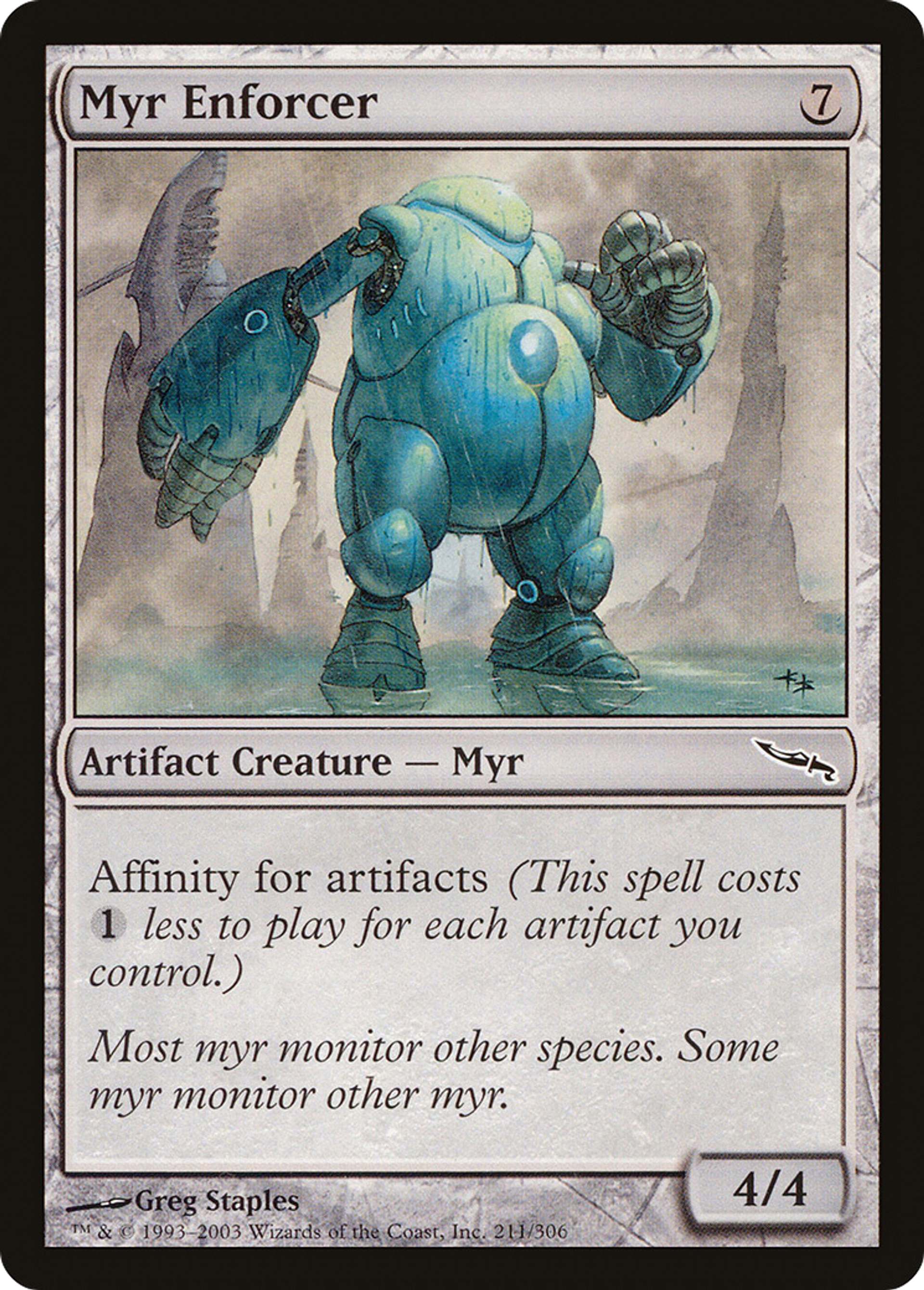 Argousin myr — Mirrodin — Magic: The Gathering