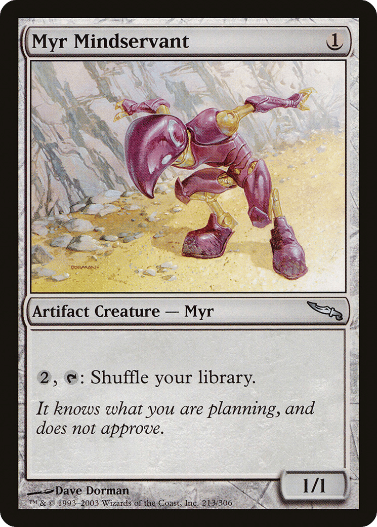 Myr Mindservant — Mirrodin — Magic: The Gathering