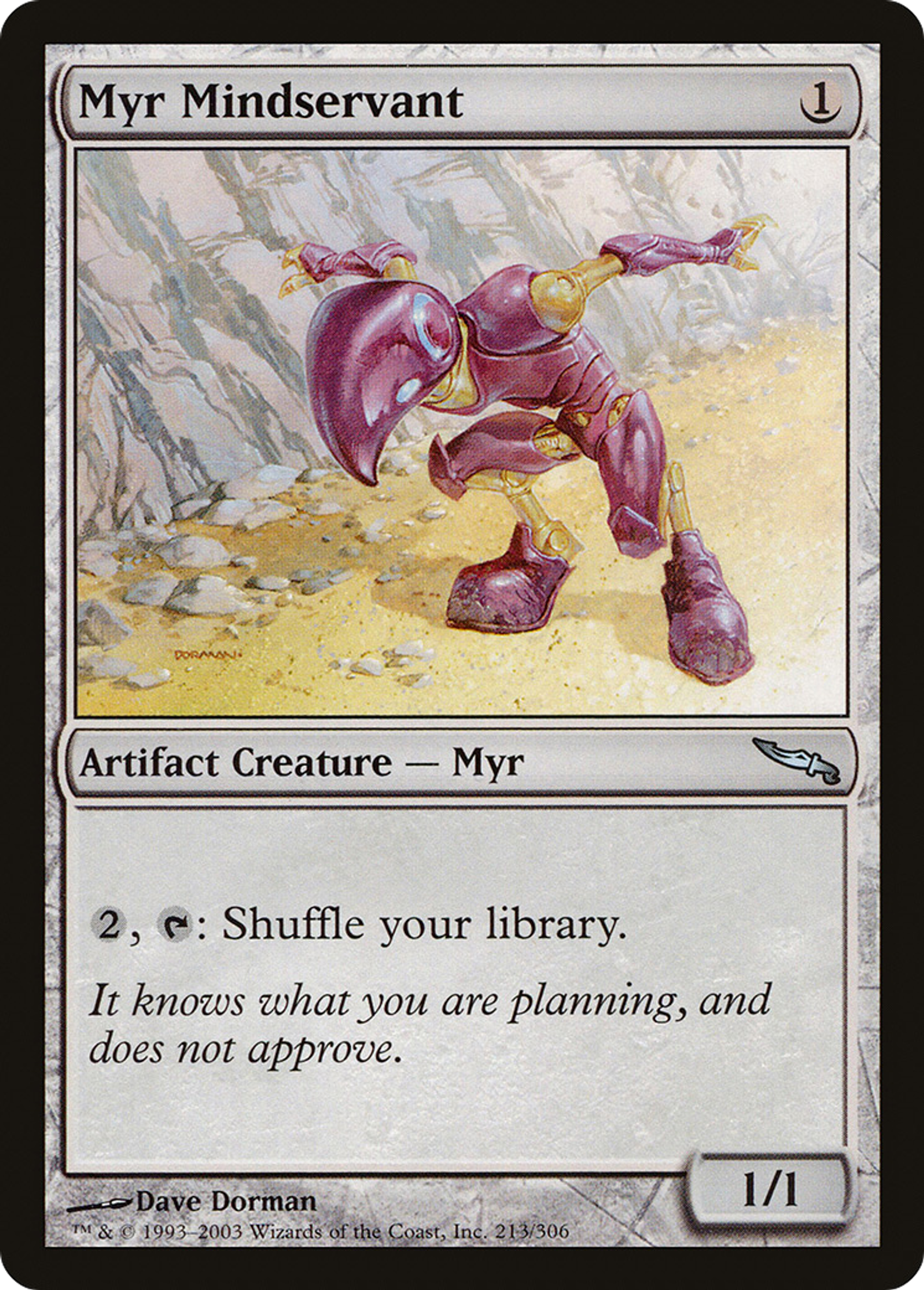 Cérébroservant myr — Mirrodin — Magic: The Gathering