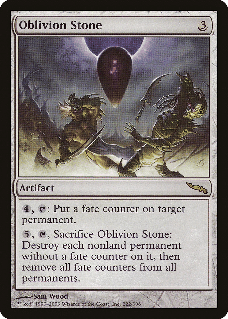 Oblivion Stone — Mirrodin — Magic: The Gathering