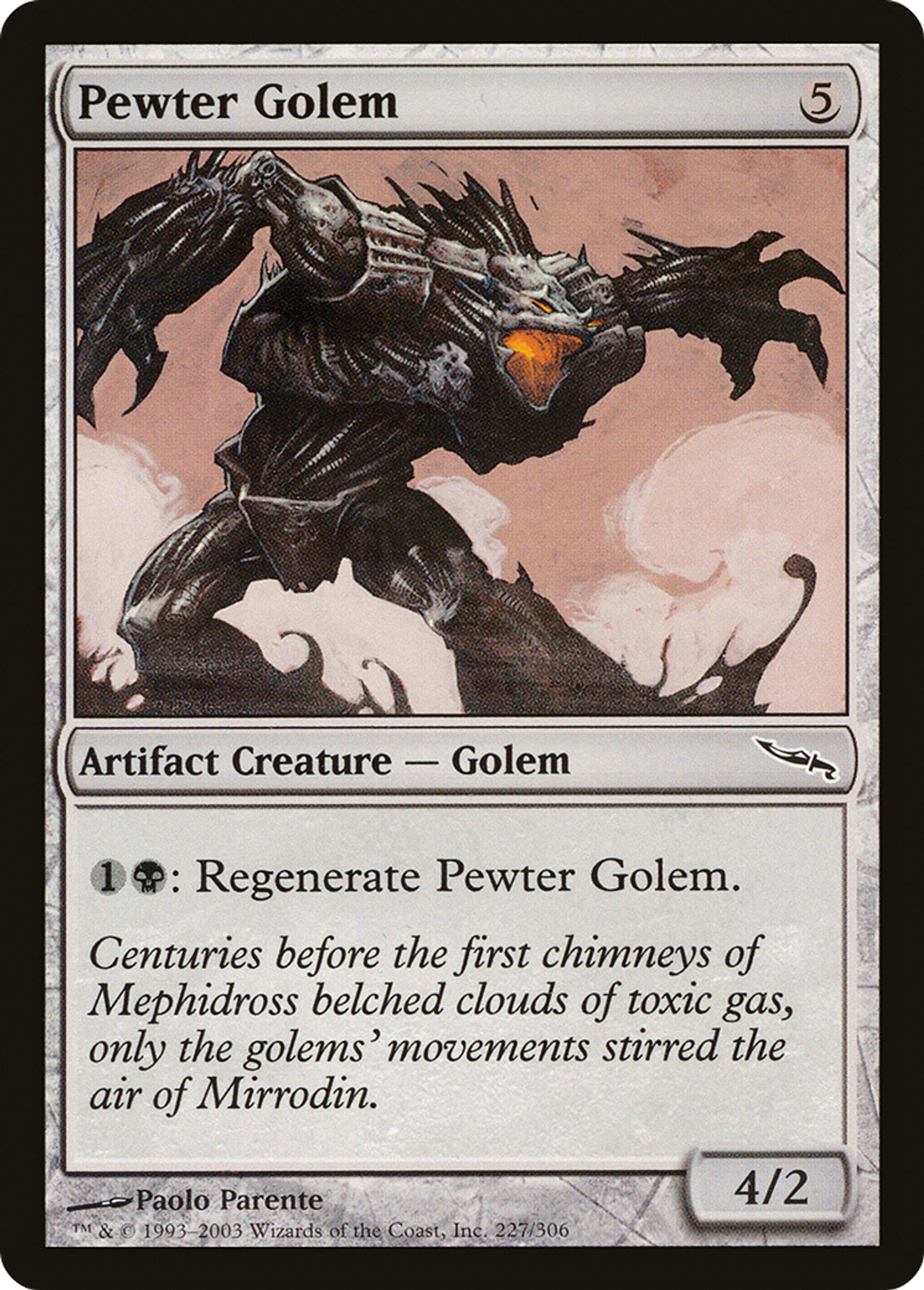 Golem d'étain — Mirrodin — Magic: The Gathering