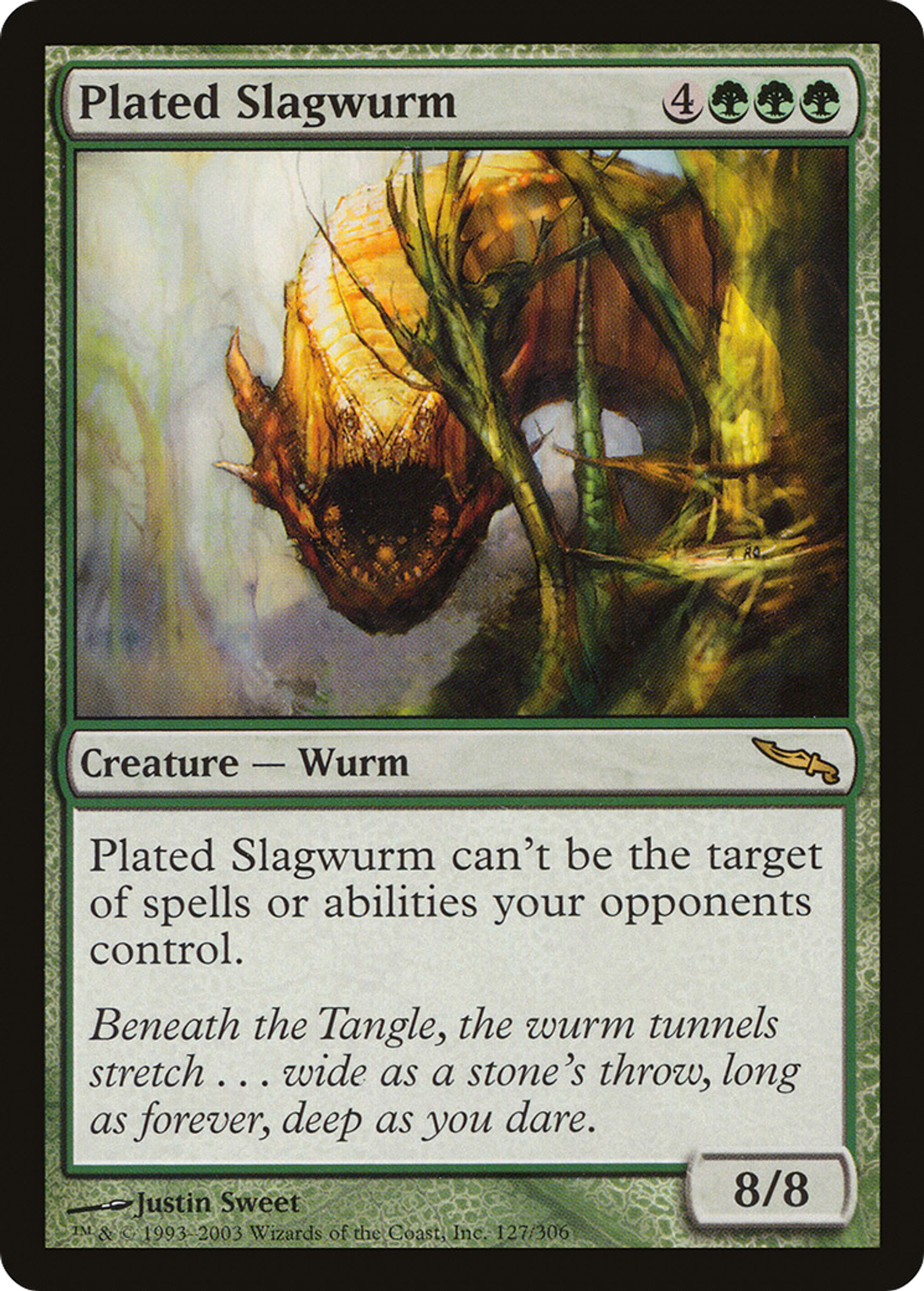 Guivre cendrée à plaques — Mirrodin — Magic: The Gathering