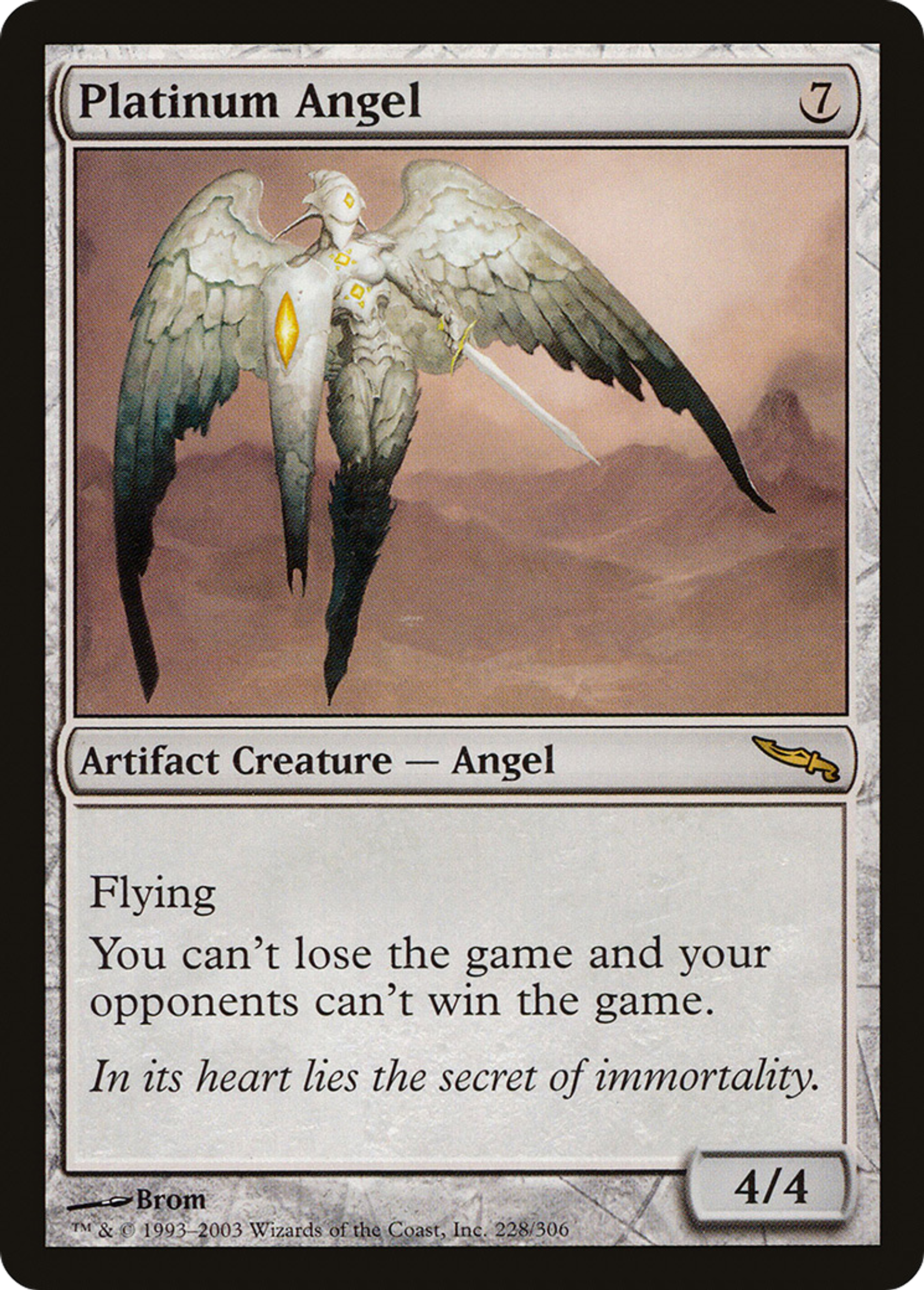 Ange de platine — Mirrodin — Magic: The Gathering