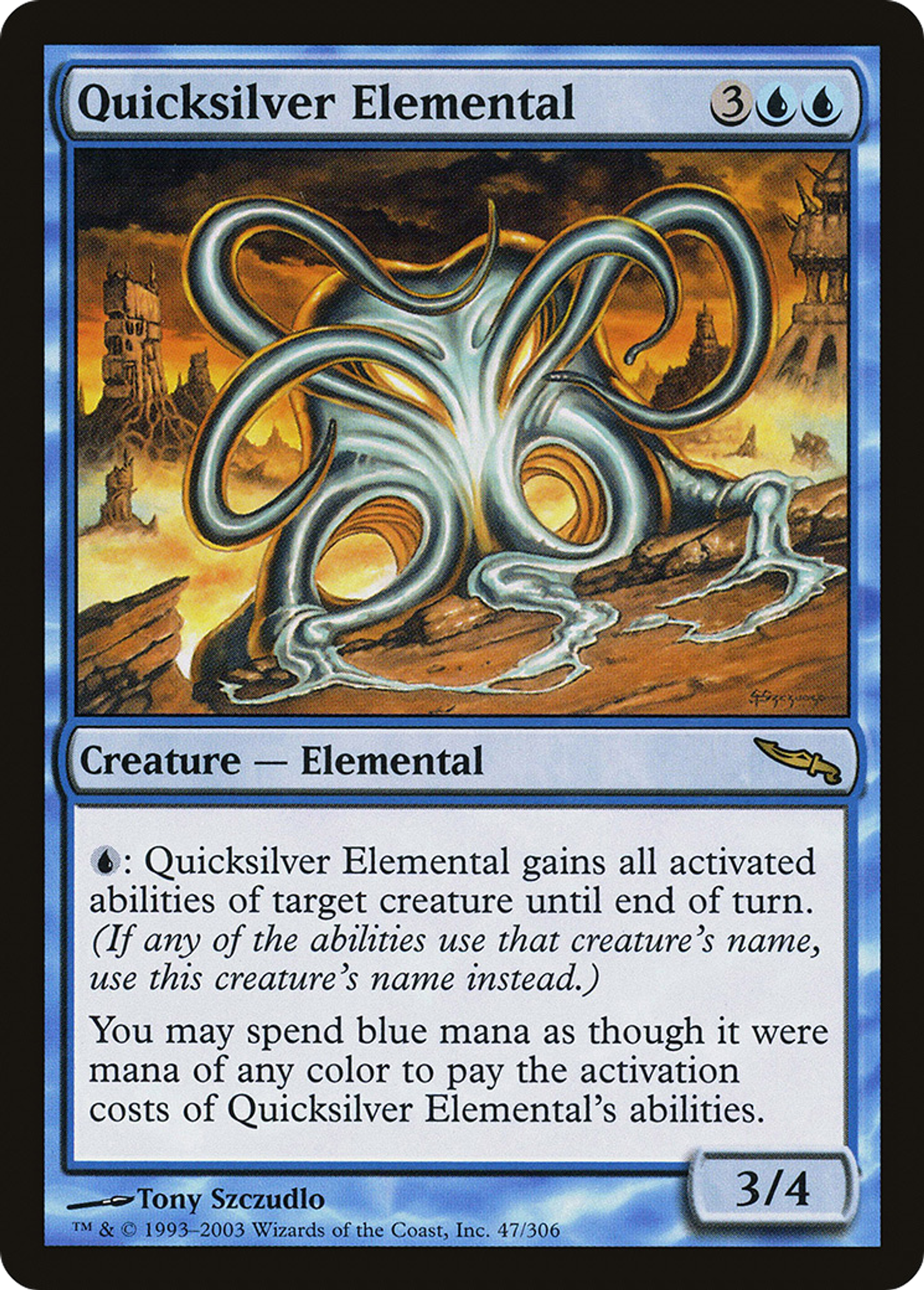 Élémental de vif-argent — Mirrodin — Magic: The Gathering