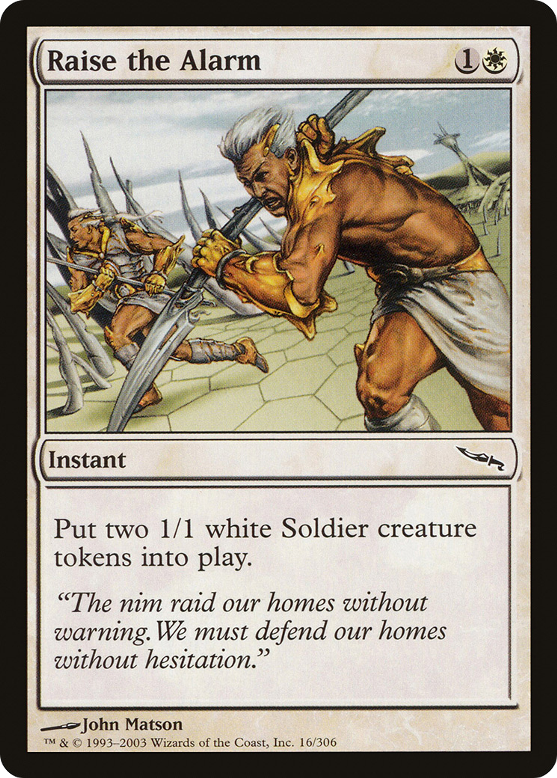 Raise the Alarm — Mirrodin — Magic: The Gathering
