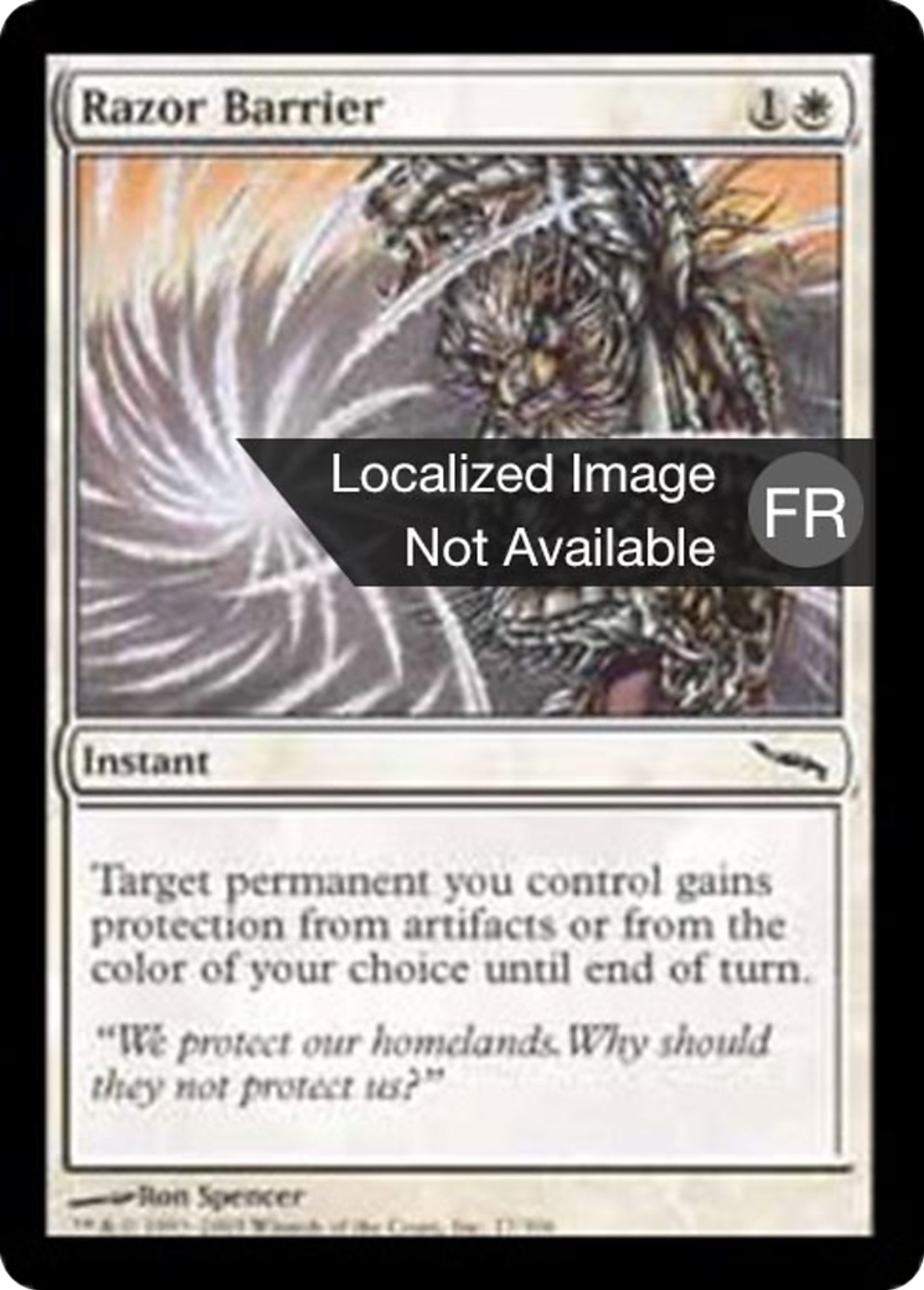 Barrière de rasoirs — Mirrodin — Magic: The Gathering