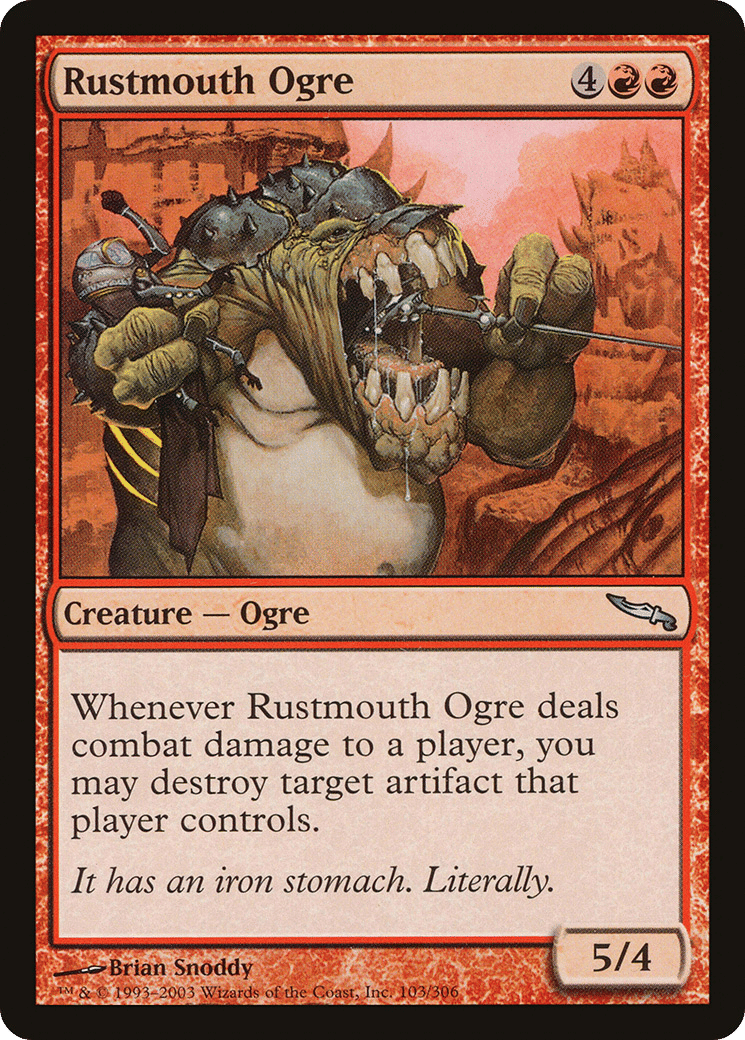 Rustmouth Ogre — Mirrodin — Magic: The Gathering