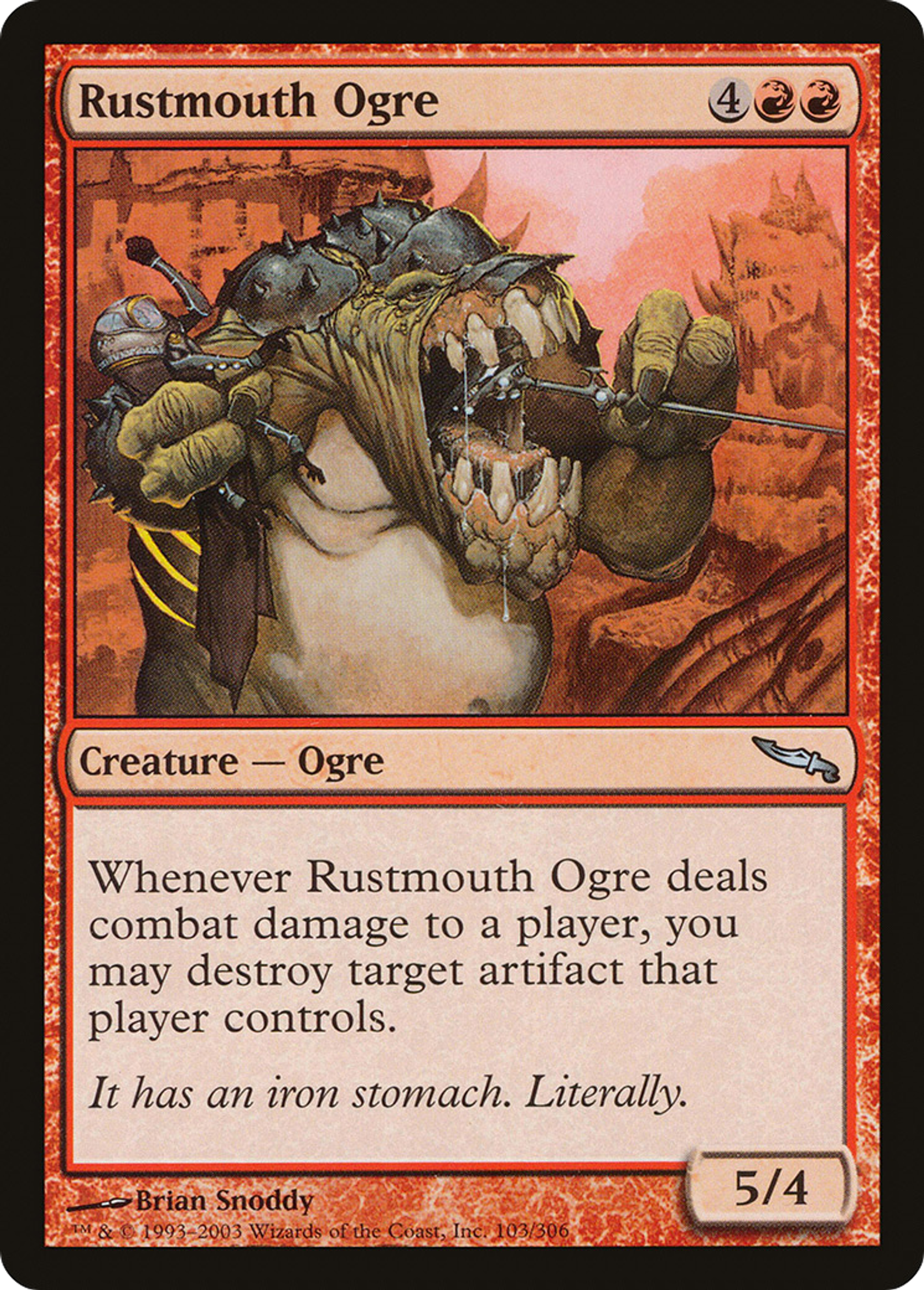 Ogre rouillegueule — Mirrodin — Magic: The Gathering