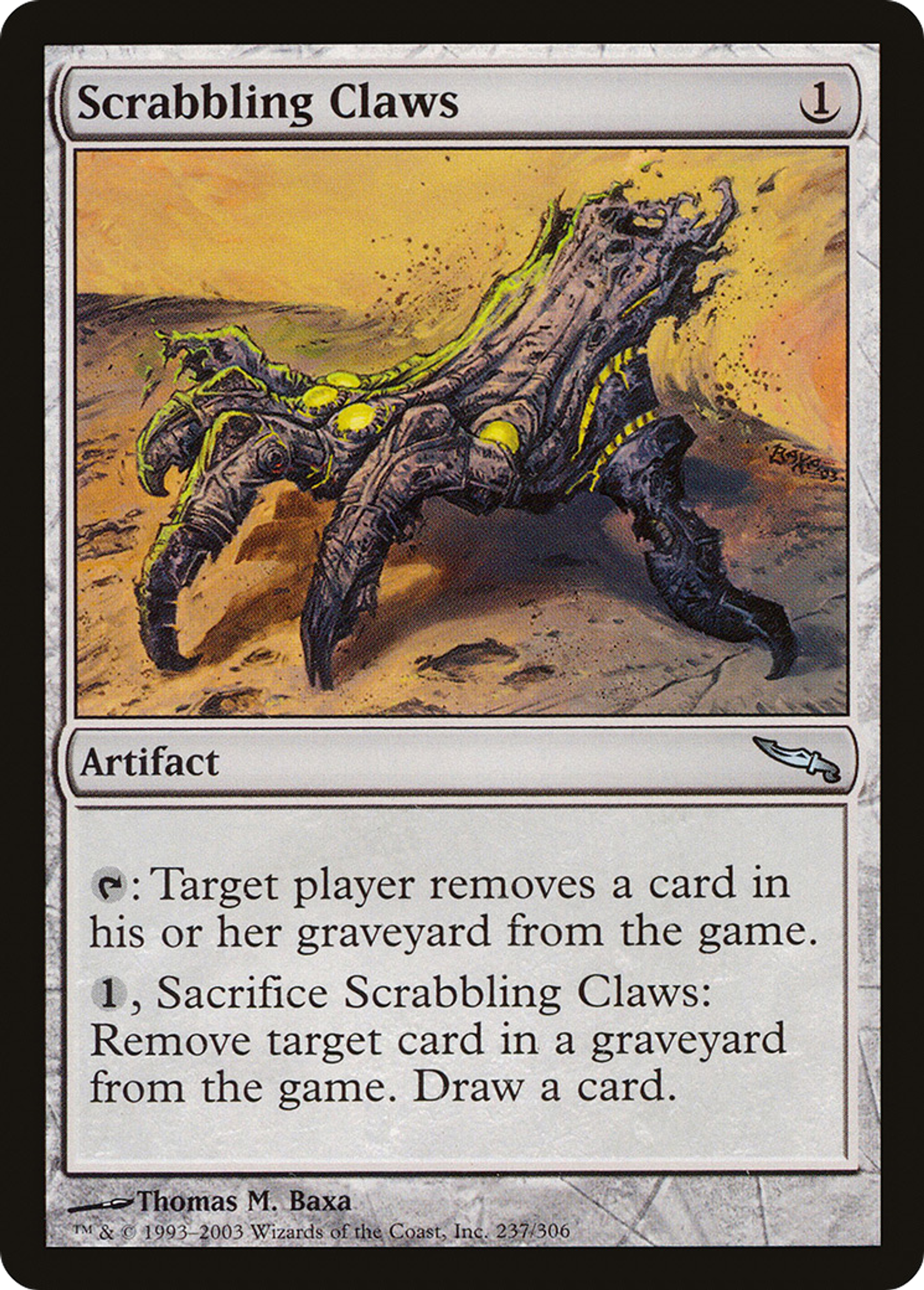 Griffes racleuses — Mirrodin — Magic: The Gathering