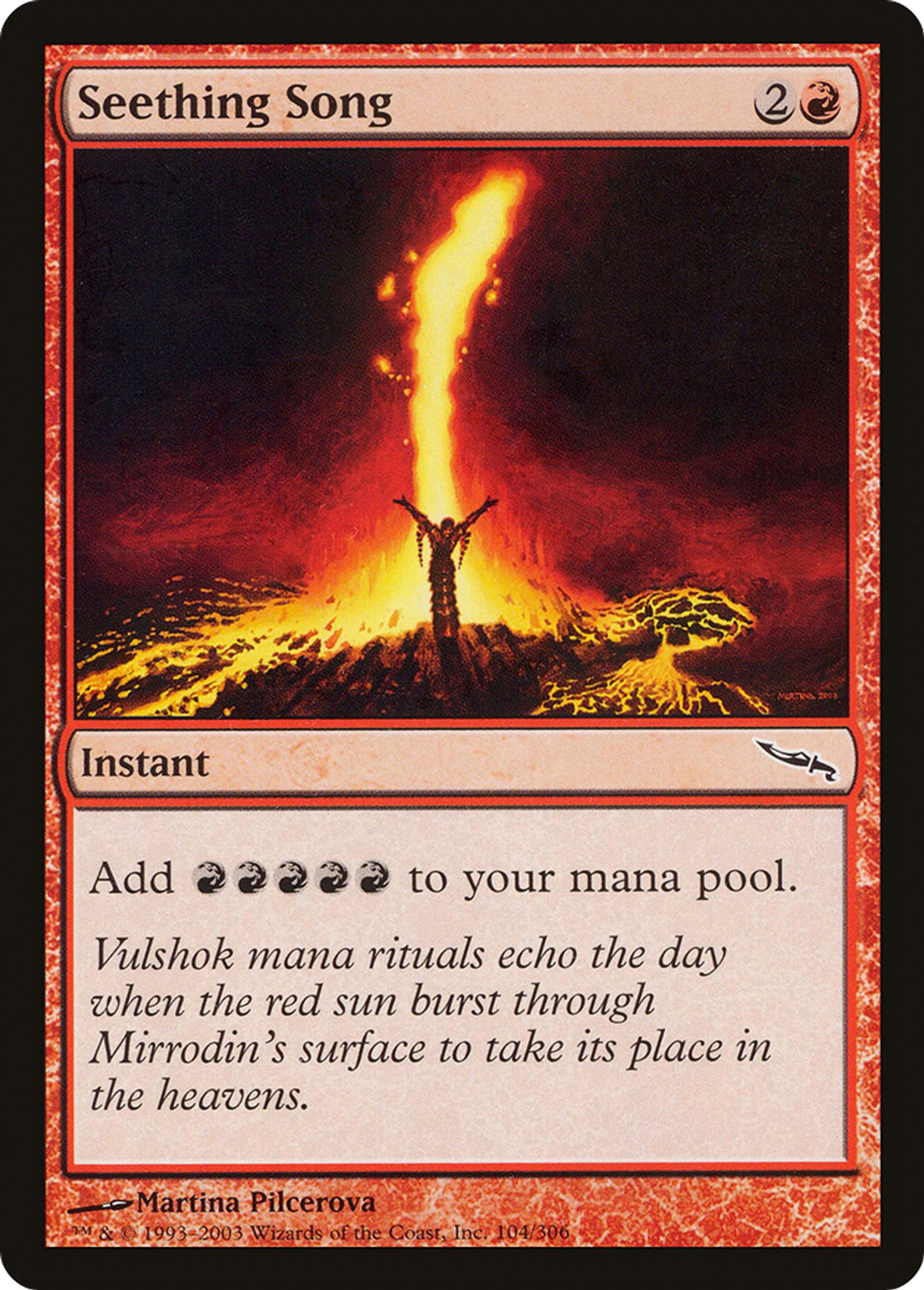 Chant bouillonnant — Mirrodin — Magic: The Gathering