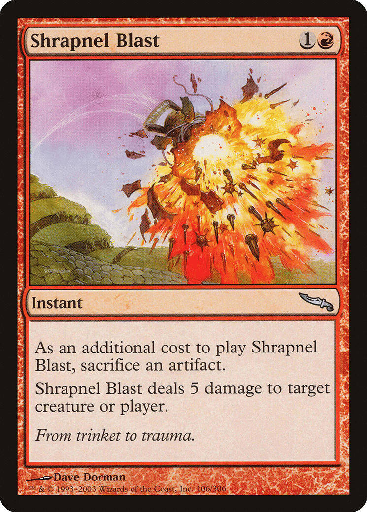 Shrapnel Blast — Mirrodin — Magic: The Gathering