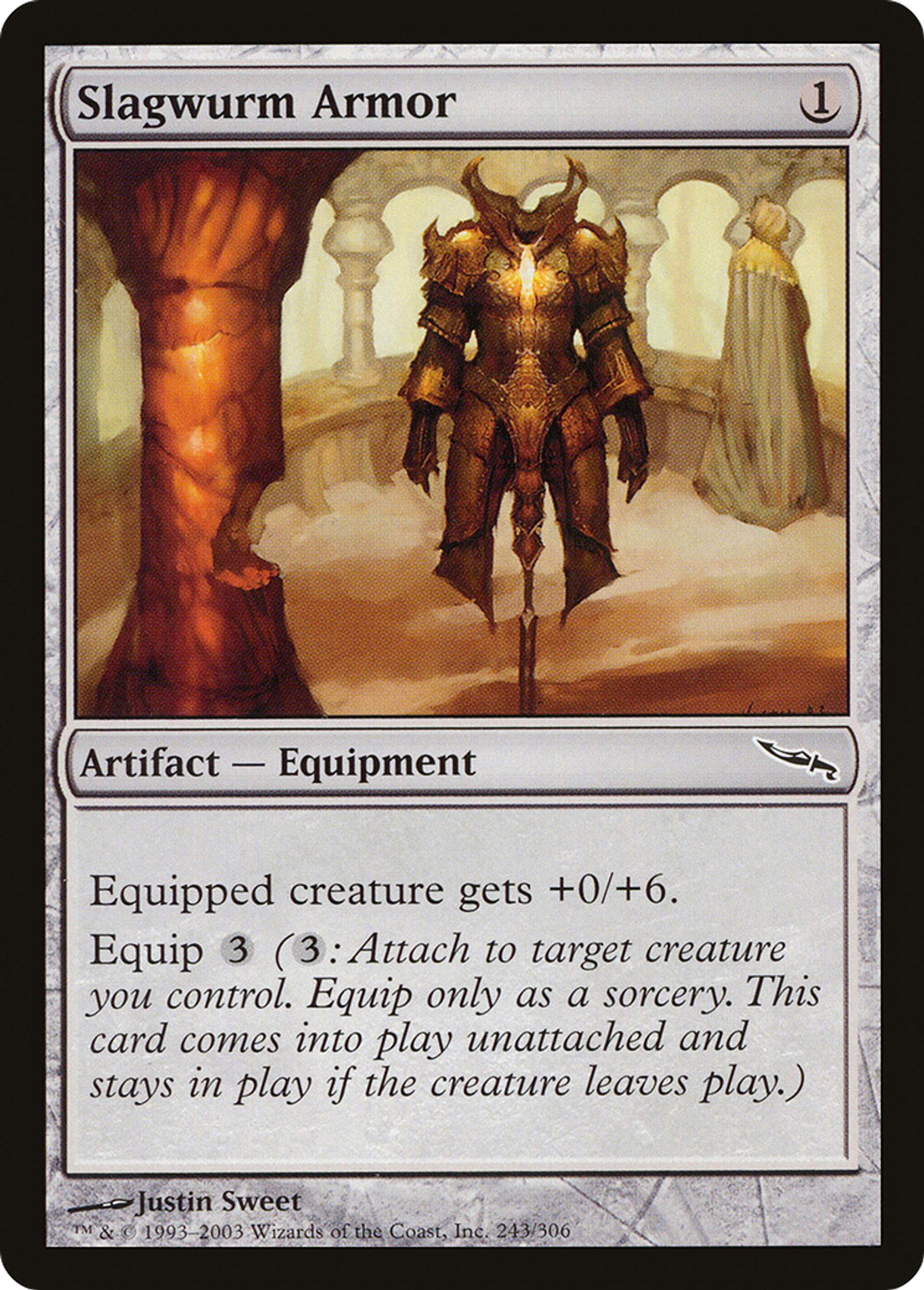 Armure de guivre cendrée — Mirrodin — Magic: The Gathering