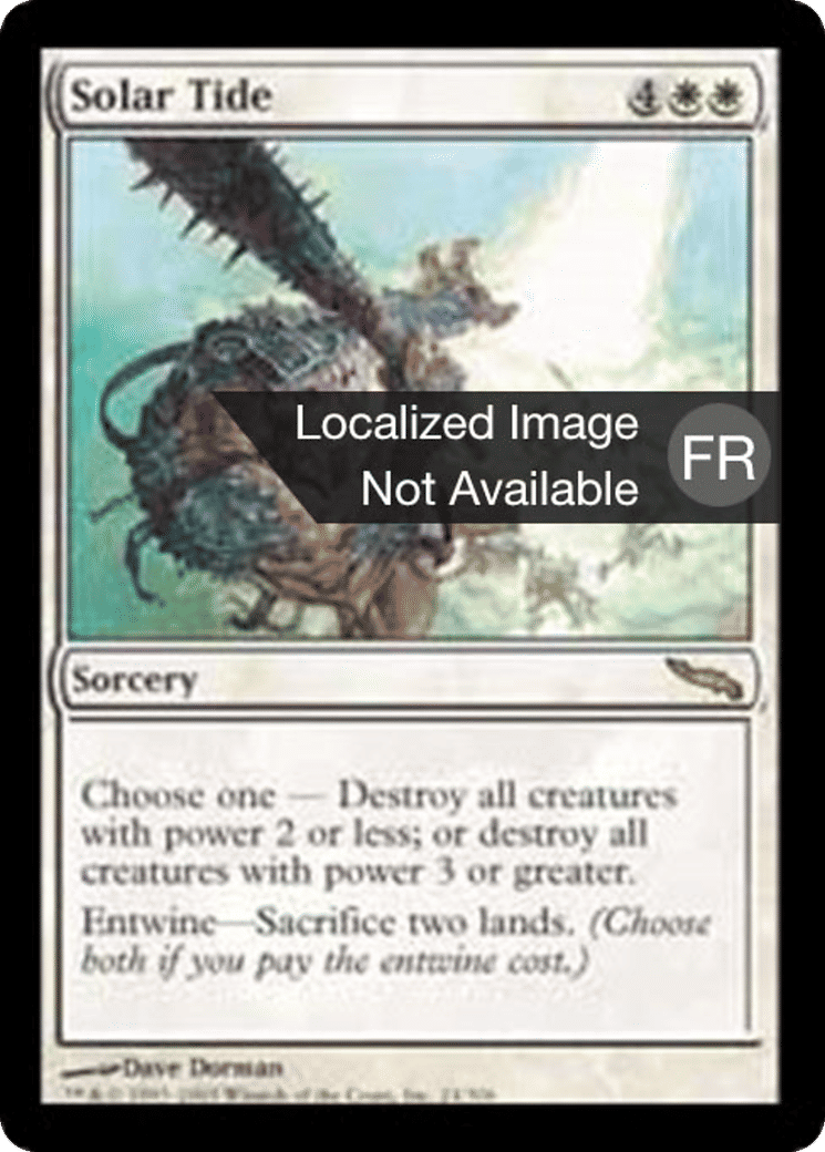 Marée solaire — Mirrodin — Magic: The Gathering